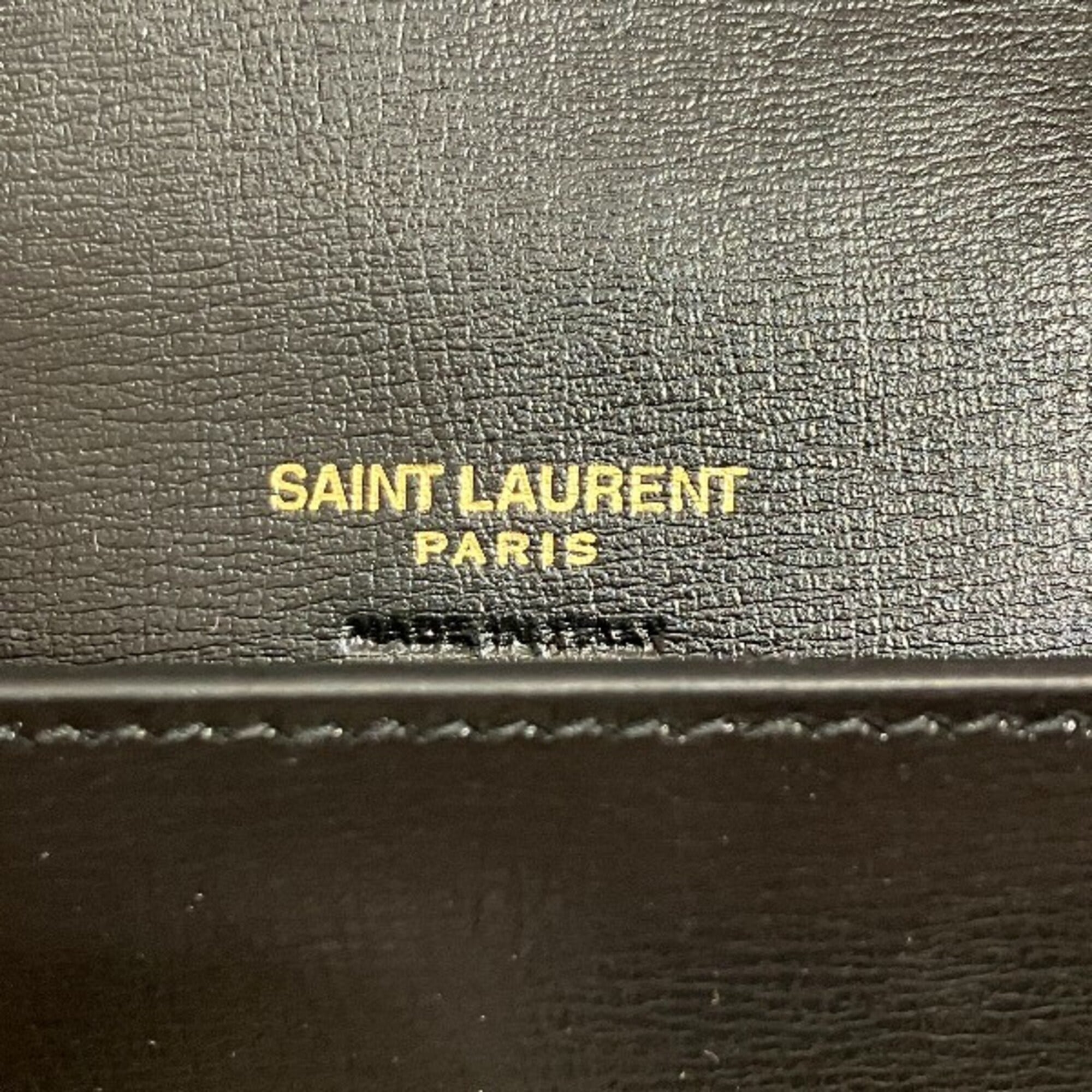 Yves Saint Laurent Black Leather Shoulder Bag (Pre-Owned)