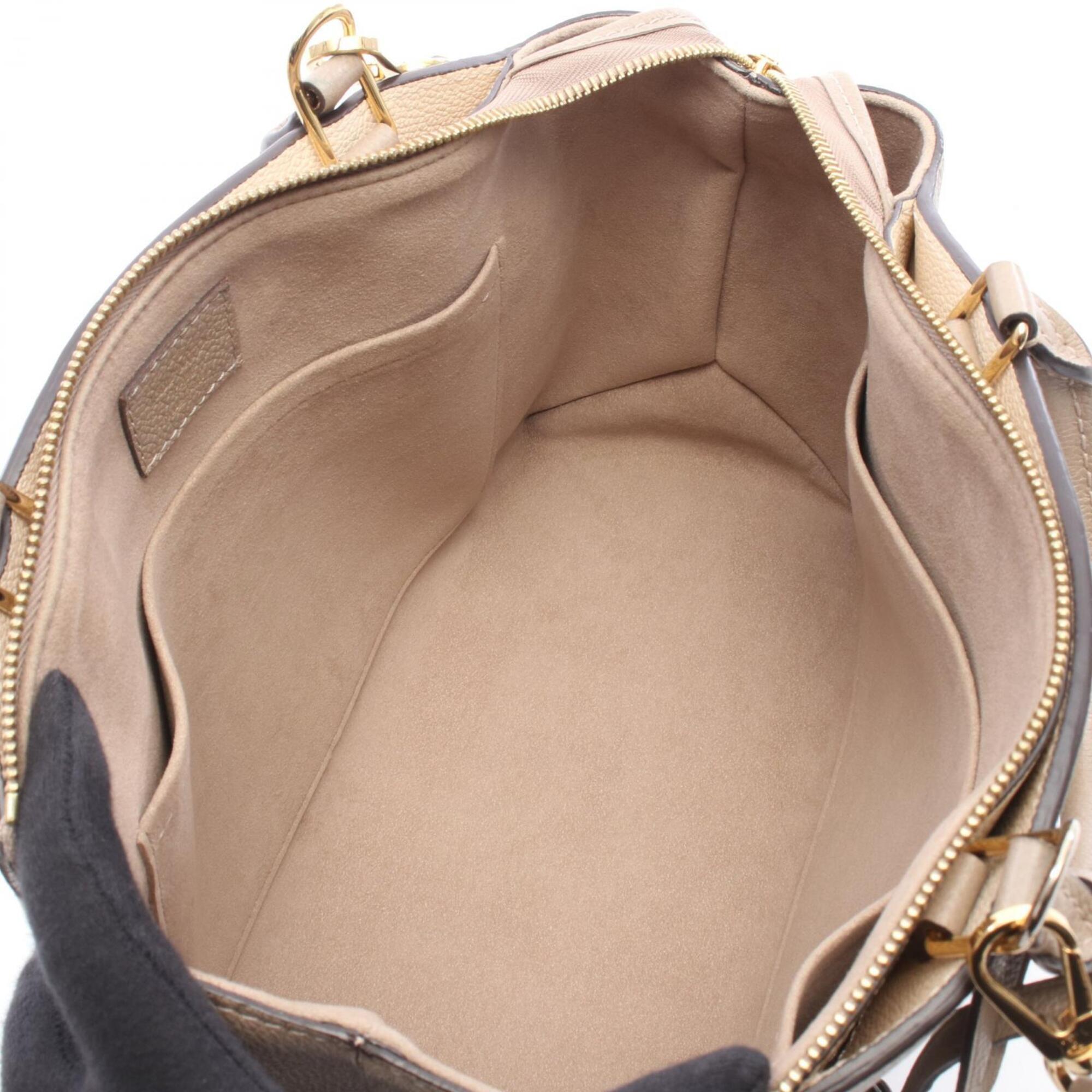 Louis Vuitton Beige Tourterelle Monogram Empreinte Leather Handbag (Pre-Owned)