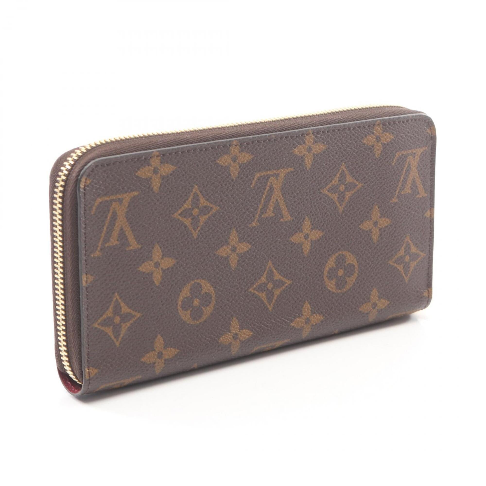 Louis Vuitton Brown Pink Monogram Long Wallet (Bi-Fold) (Pre-Owned)
