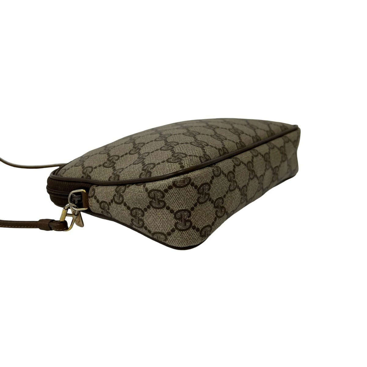 Gucci Brown Leather Pvc Pochette Shoulder Bag (Pre-Owned)