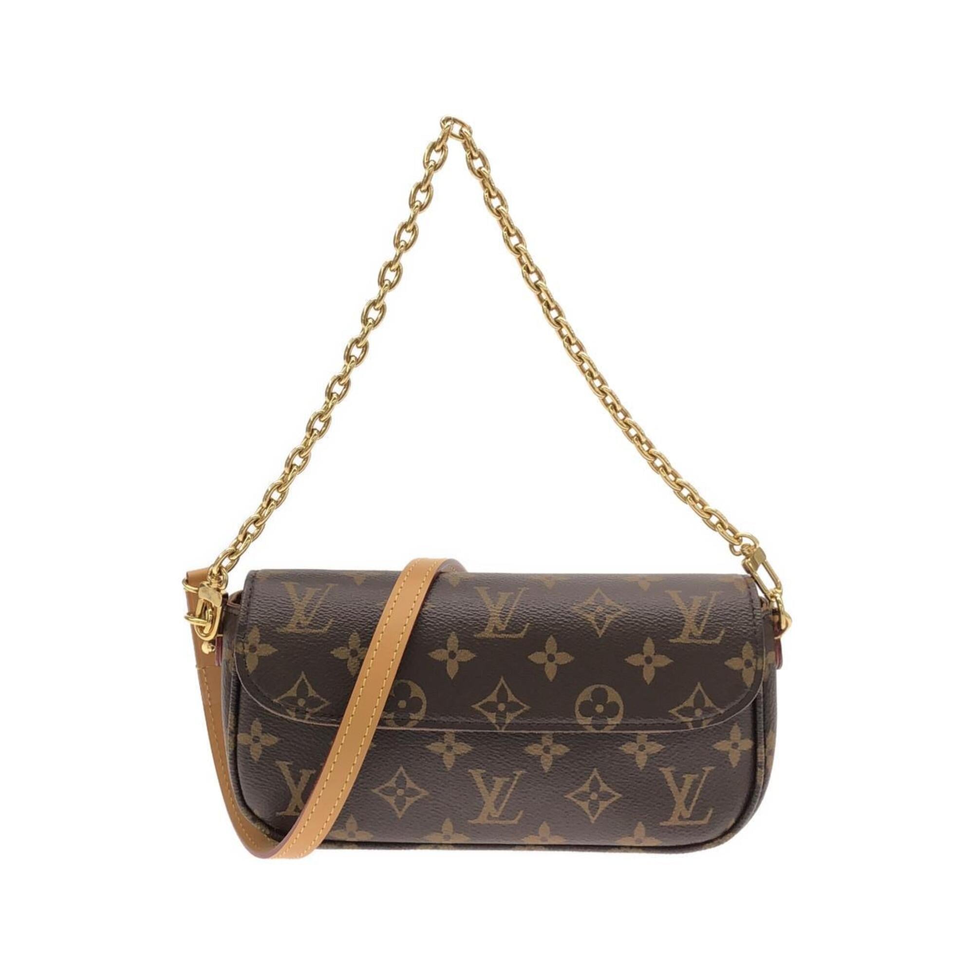 Louis Vuitton Marron Coated Canvas Shoulder Bag (Pre-Owned)