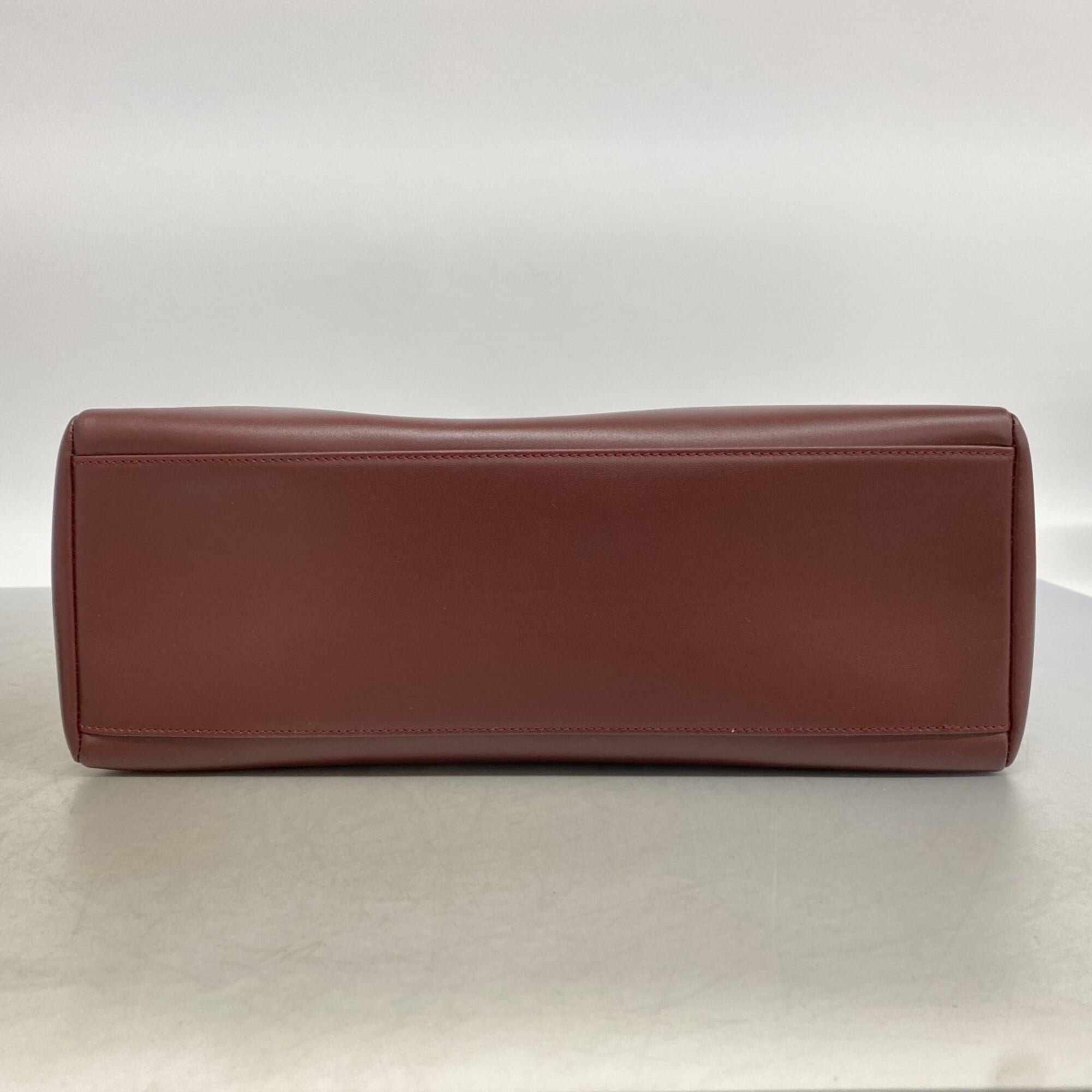 Cartier Bordeaux Leather Shoulder Bag (Pre-Owned)