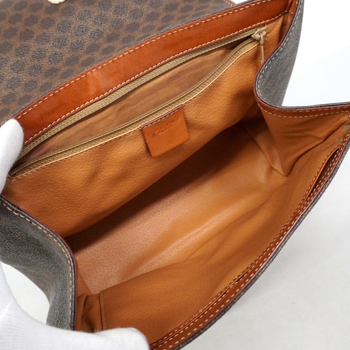 Celine Brown Pvc Handbag (Pre-Owned)