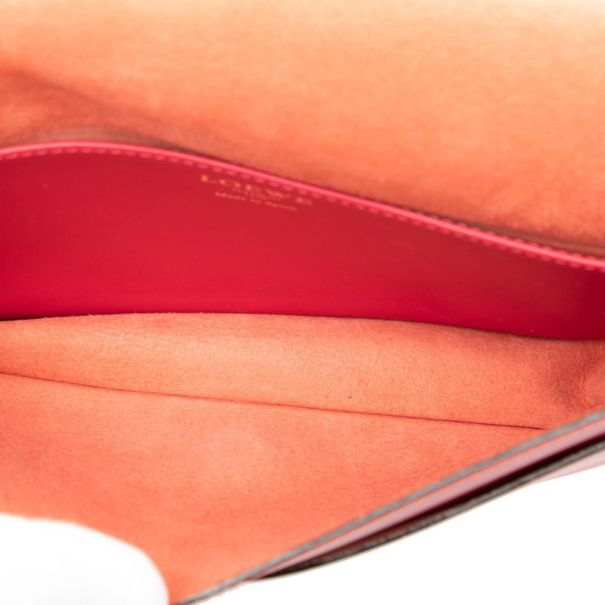 Loewe Pink Orange Leather Shoulder Bag (Pre-Owned)