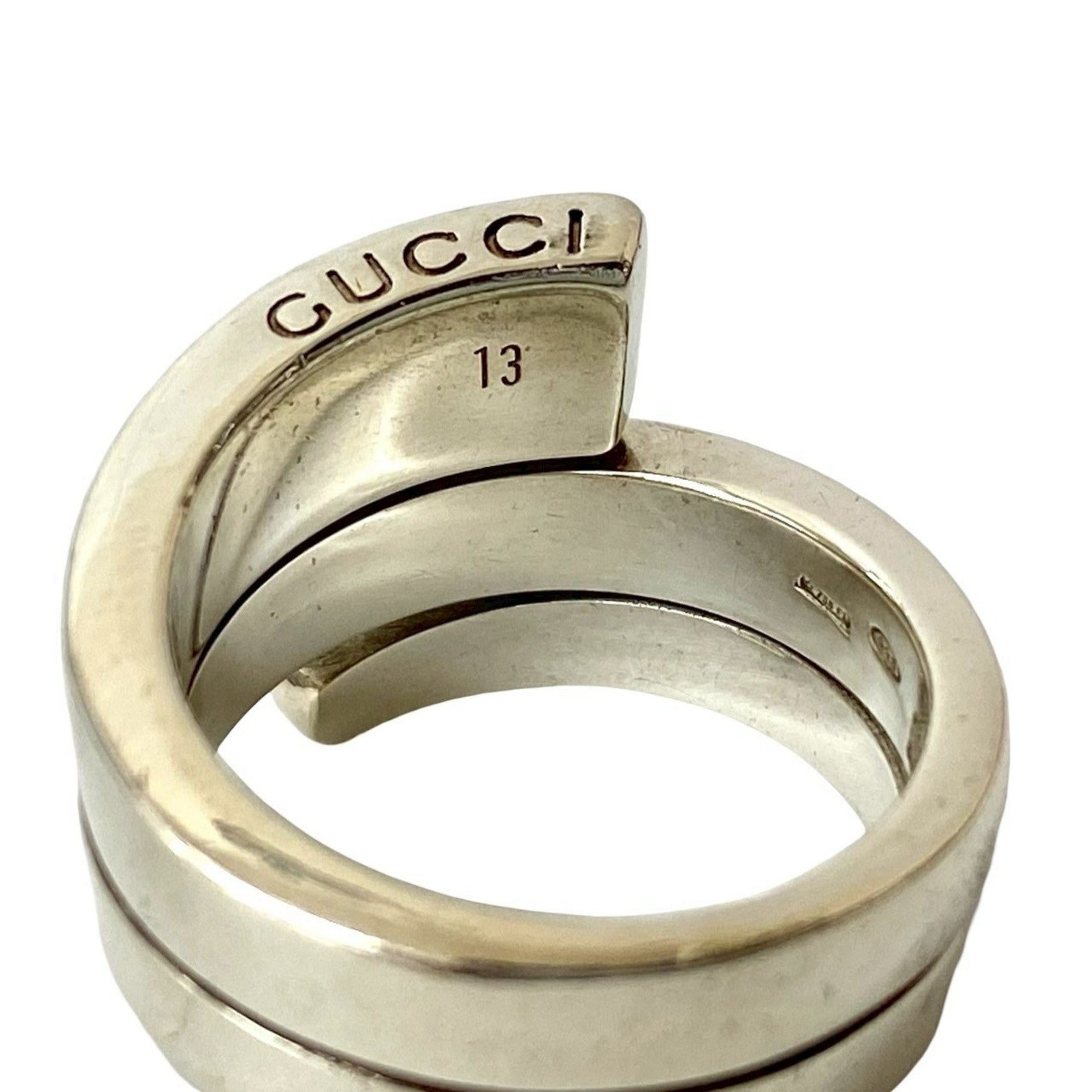 Gucci Silver Silver 925 Band Ring (Pre-Owned)
