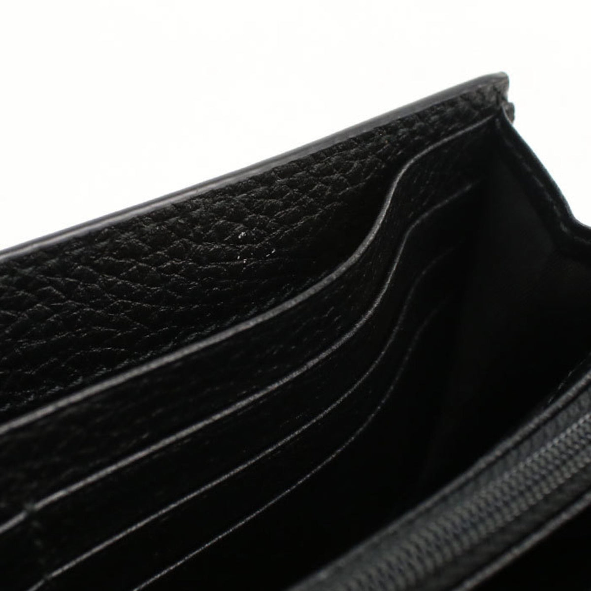 Gucci Black Leather Long Wallet (Bi-Fold) (Pre-Owned)