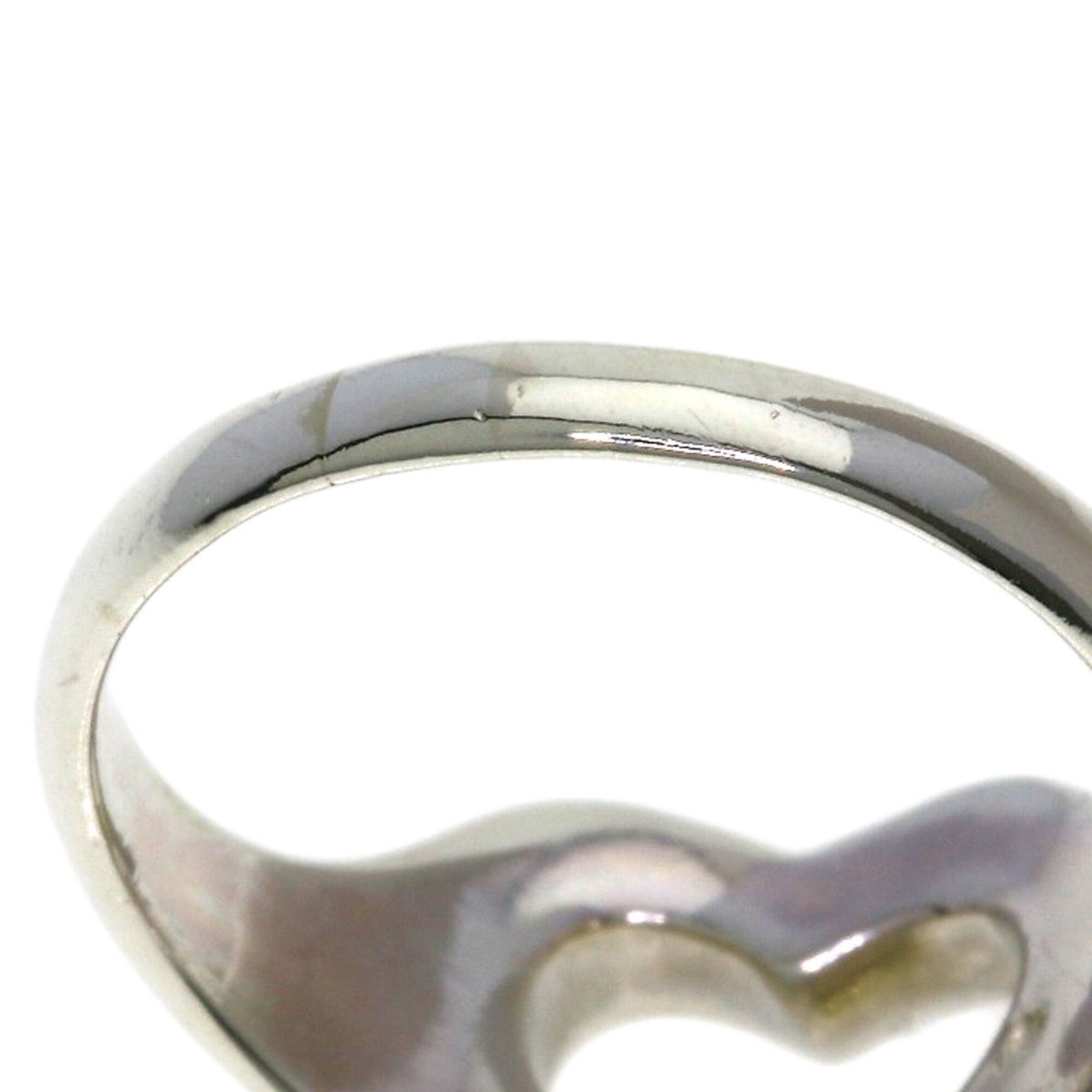 Tiffany Silver Yellow Gold Yellow Gold (18K) Silver Band Ring (Pre-Owned)