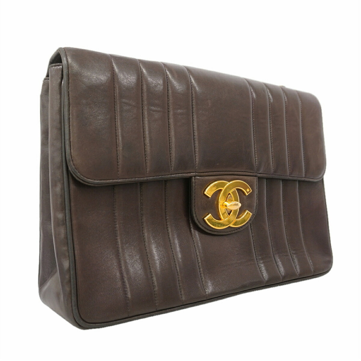 Chanel Black Leather Shoulder Bag (Pre-Owned)