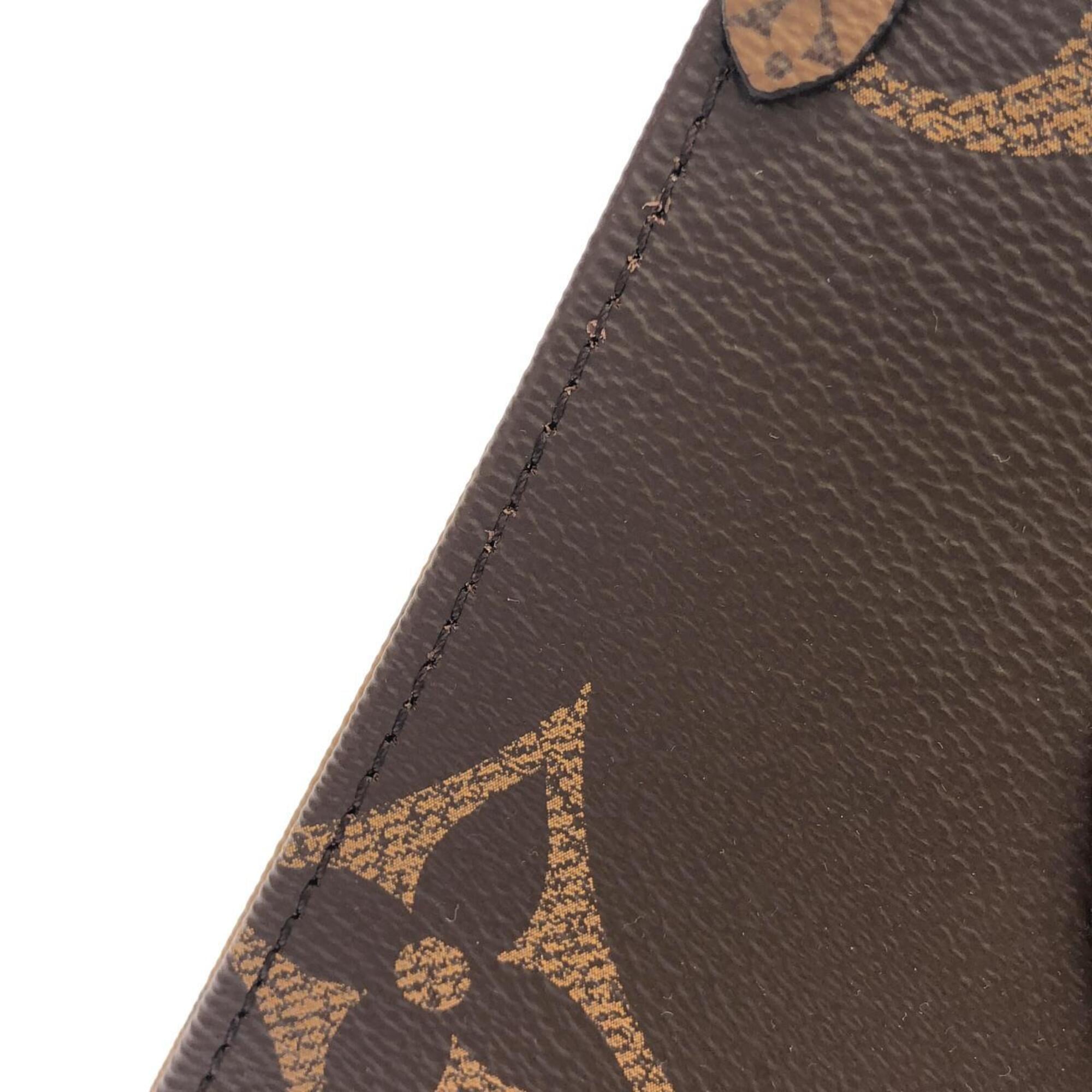 Louis Vuitton Marron Coated Canvas Handbag (Pre-Owned)