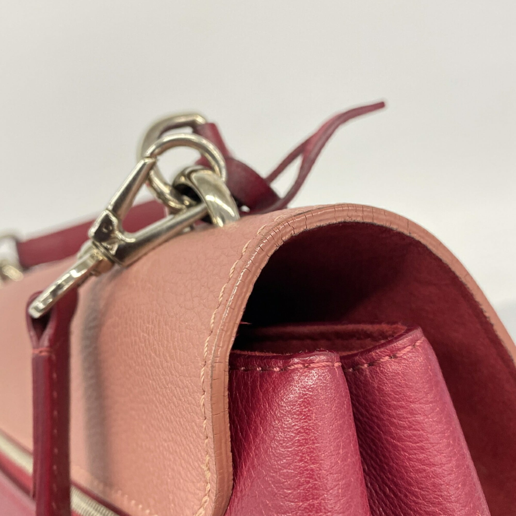 Louis Vuitton Bordeaux Cream Rose Handbag (Pre-Owned)