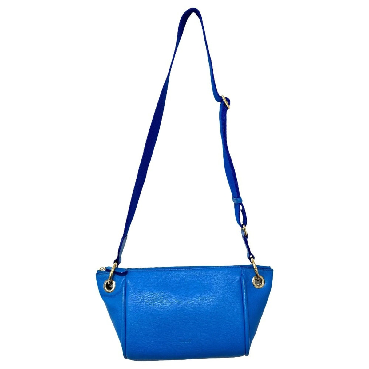 Bally Blue Leather Shoulder Bag (Pre-Owned)