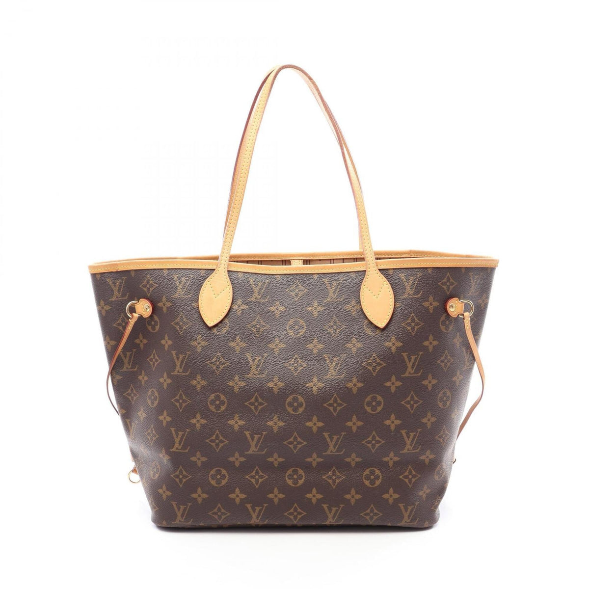 Louis Vuitton Brown Monogram Coated Canvas Leather Handbag Tote Bag (Pre-Owned)