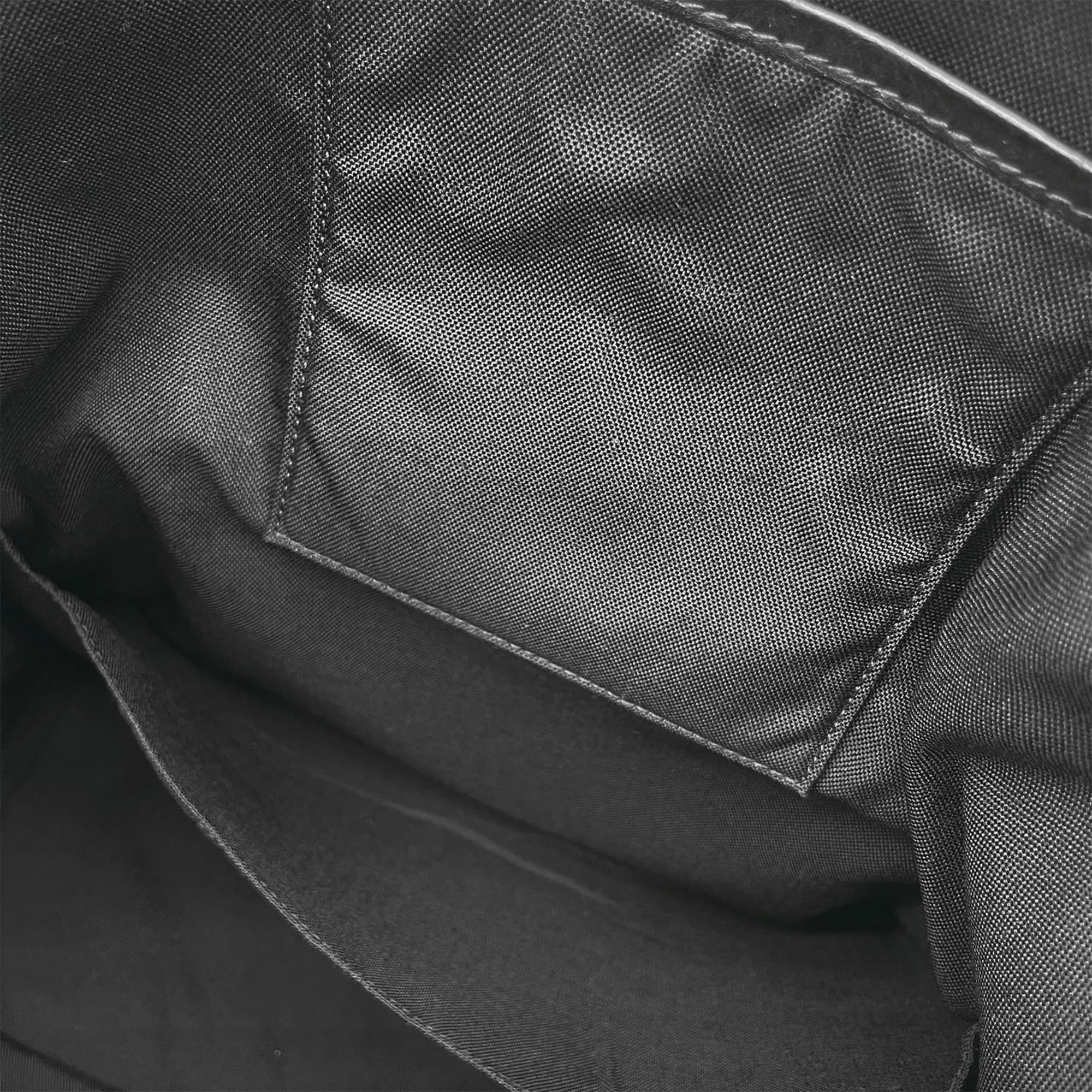Yves Saint Laurent Black Canvas Leather Backpack (Pre-Owned)