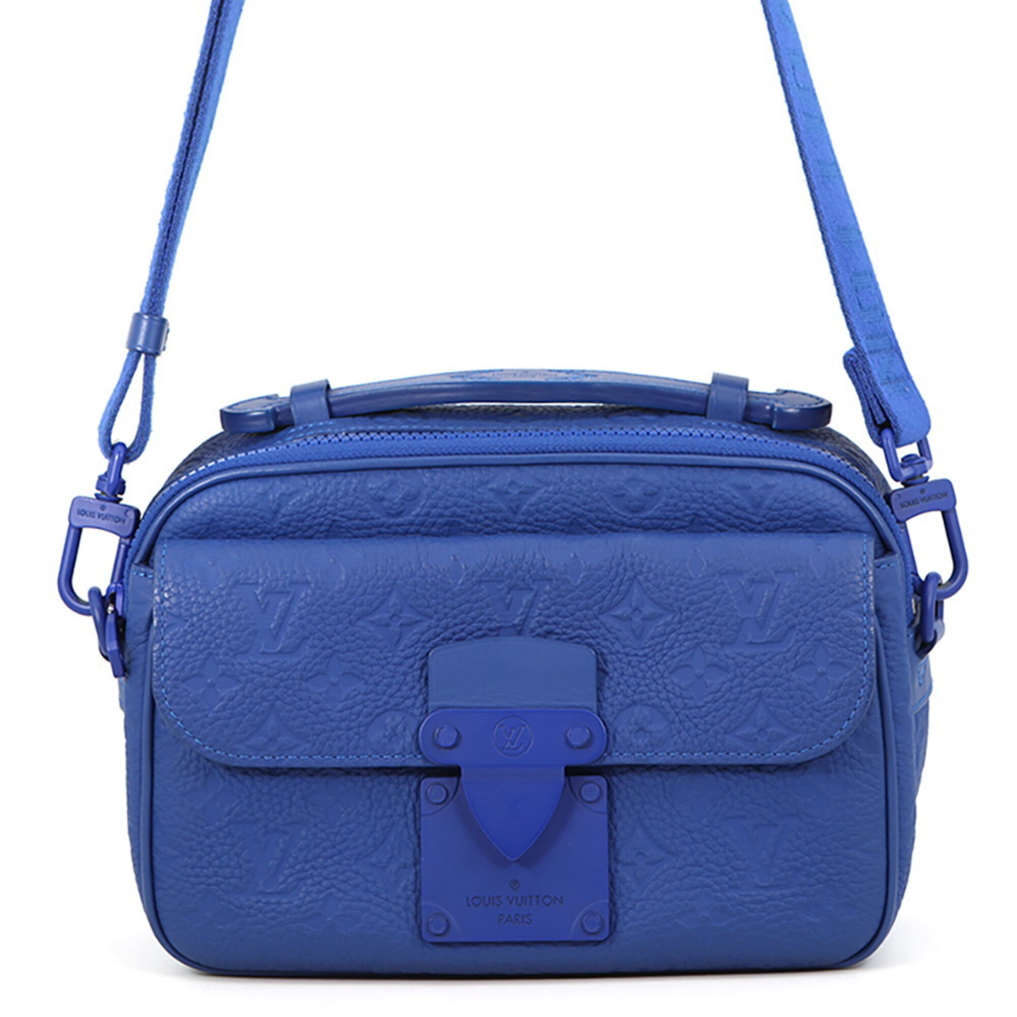 Louis Vuitton Blue Monogram Monogram Handbag Shoulder Bag (Pre-Owned)