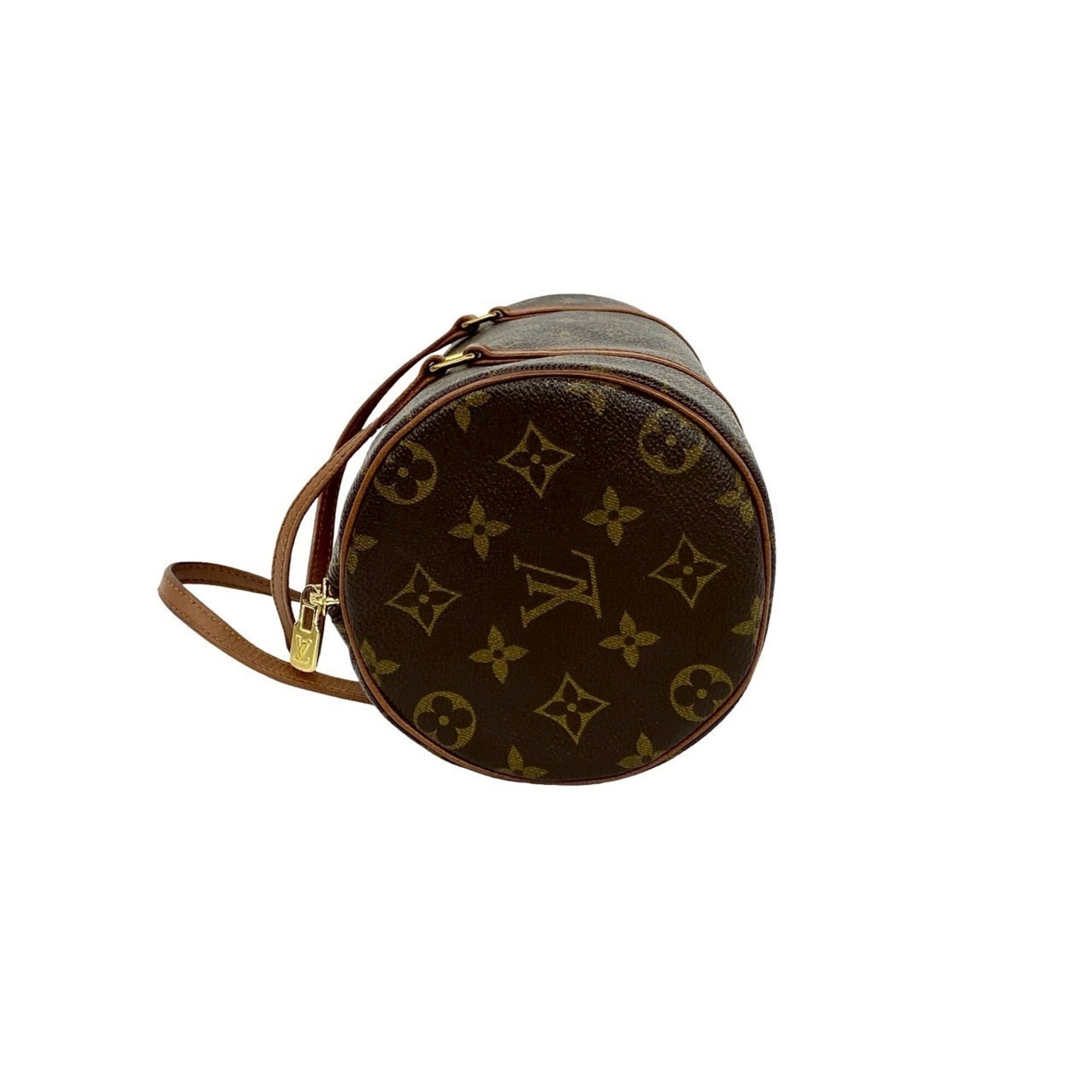 Louis Vuitton Brown Pvc Leather Boston Bag Handbag (Pre-Owned)