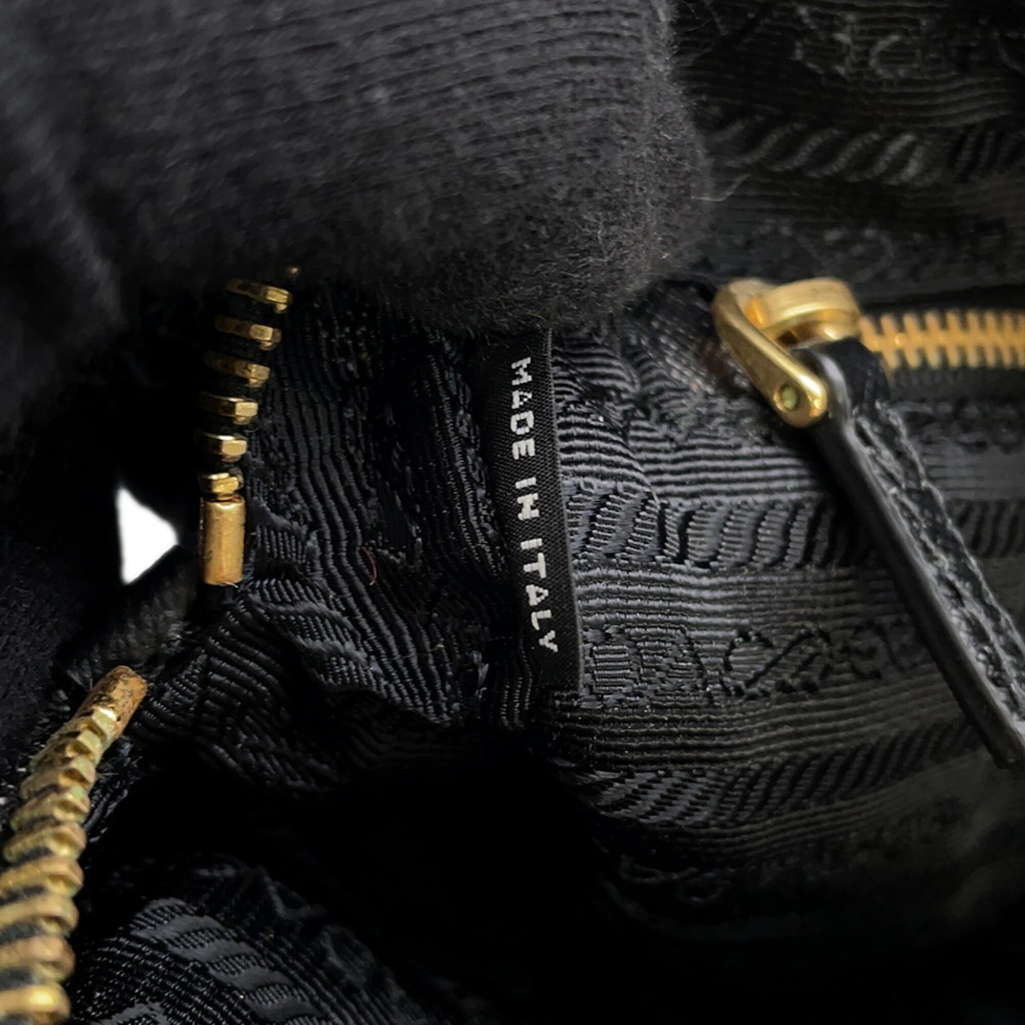 Prada Black Denim Handbag Pouch (Pre-Owned)