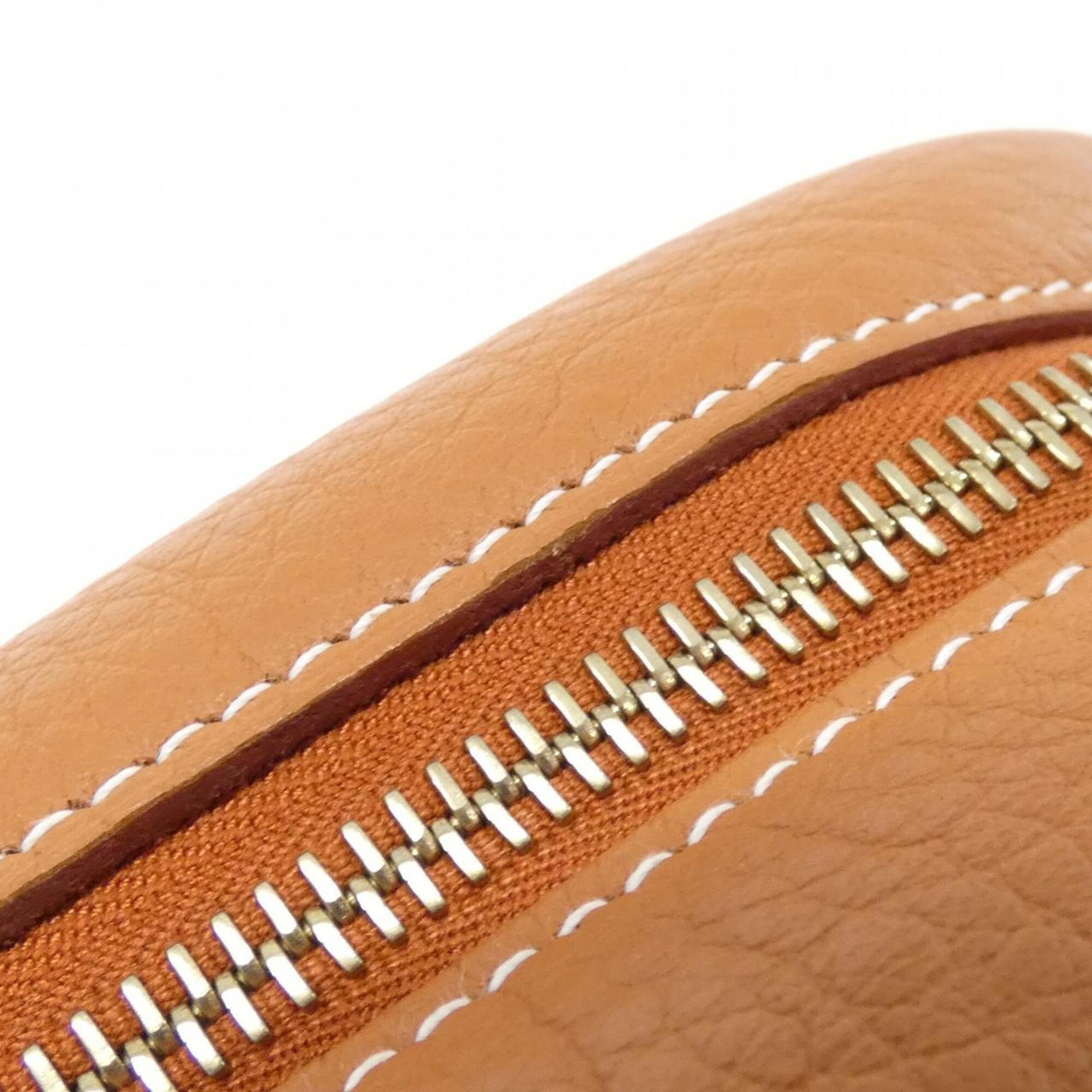 Hermes Brown Taurillon Clemence Leather Boston Bag (Pre-Owned)