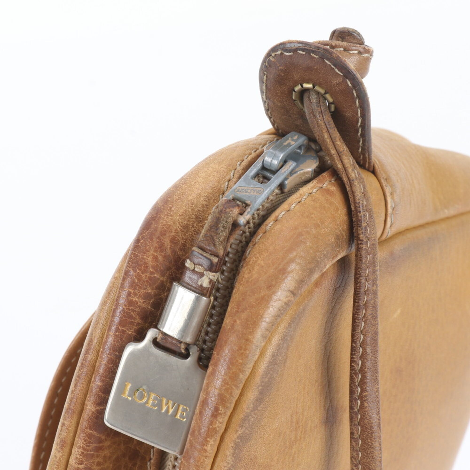Loewe Brown Leather Crossbody Bag Shoulder Bag (Pre-Owned)