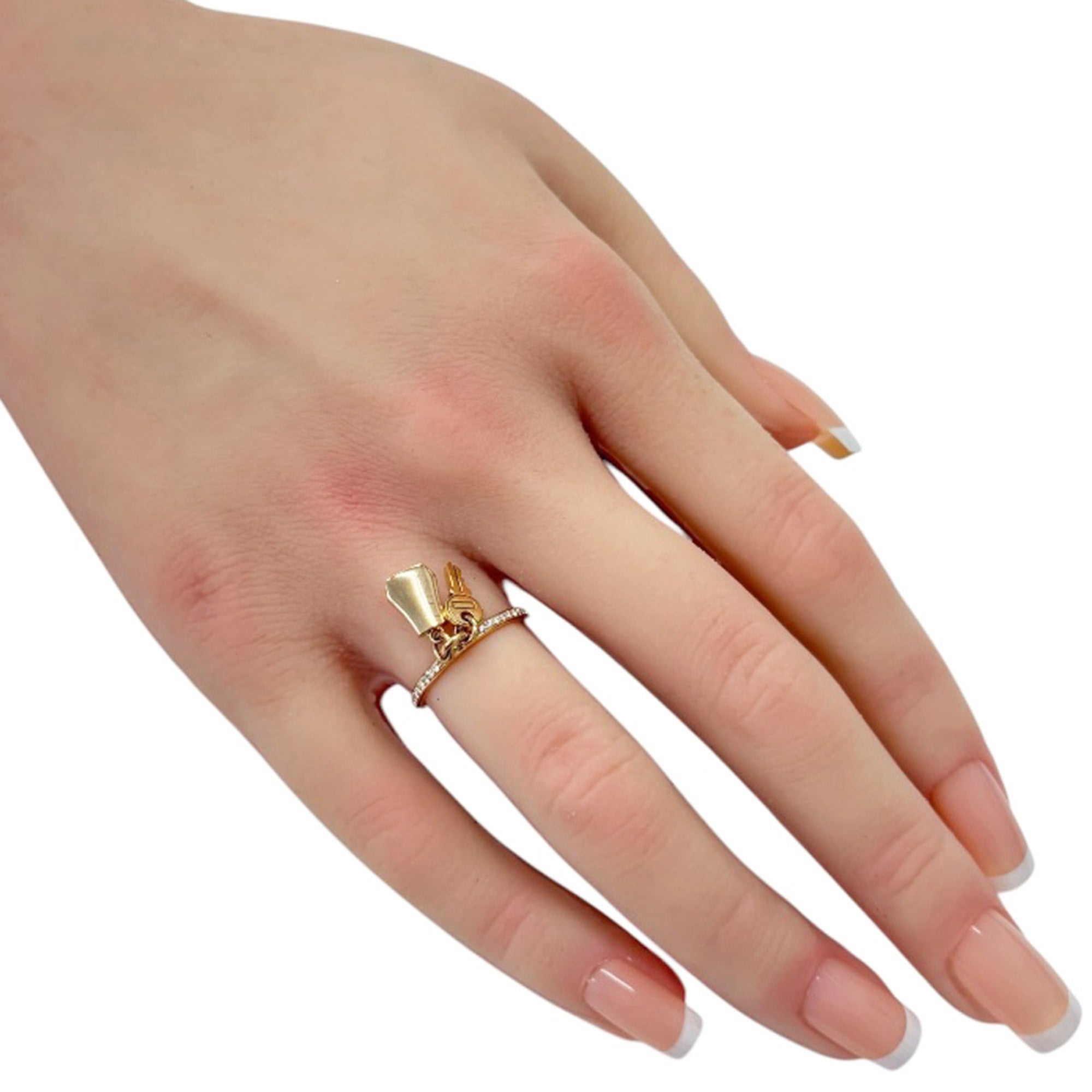 Hermes Pink Gold (18K) Band Ring (Pre-Owned)