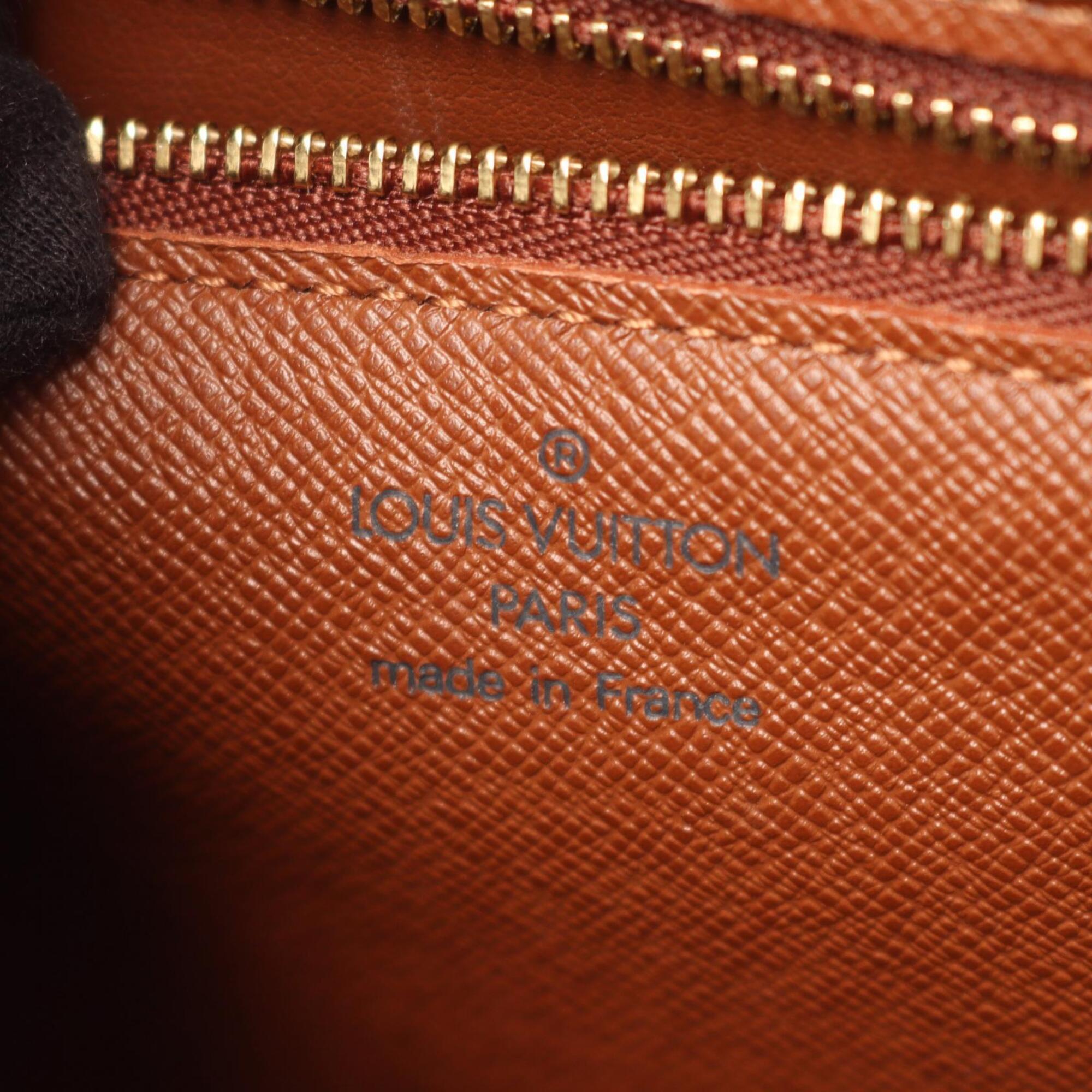 Louis Vuitton Brown Monogram Leather Coated Canvas Handbag Shoulder Bag (Pre-Owned)