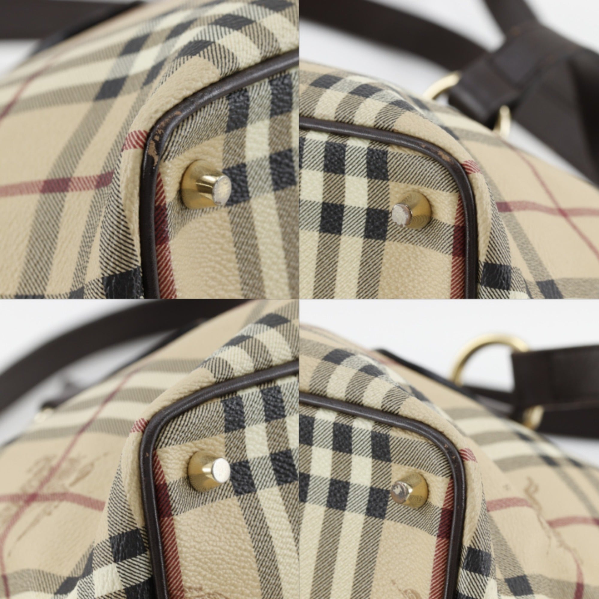 Burberry Beige Pvc Tote Bag (Pre-Owned)