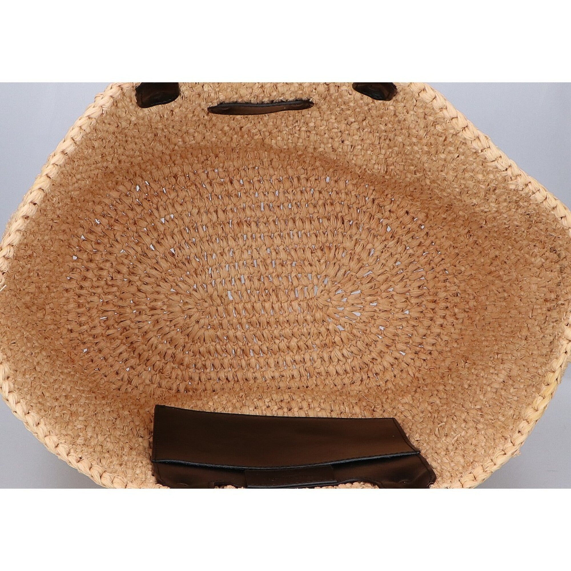 Balenciaga Black Raffia Basket Handbag (Pre-Owned)