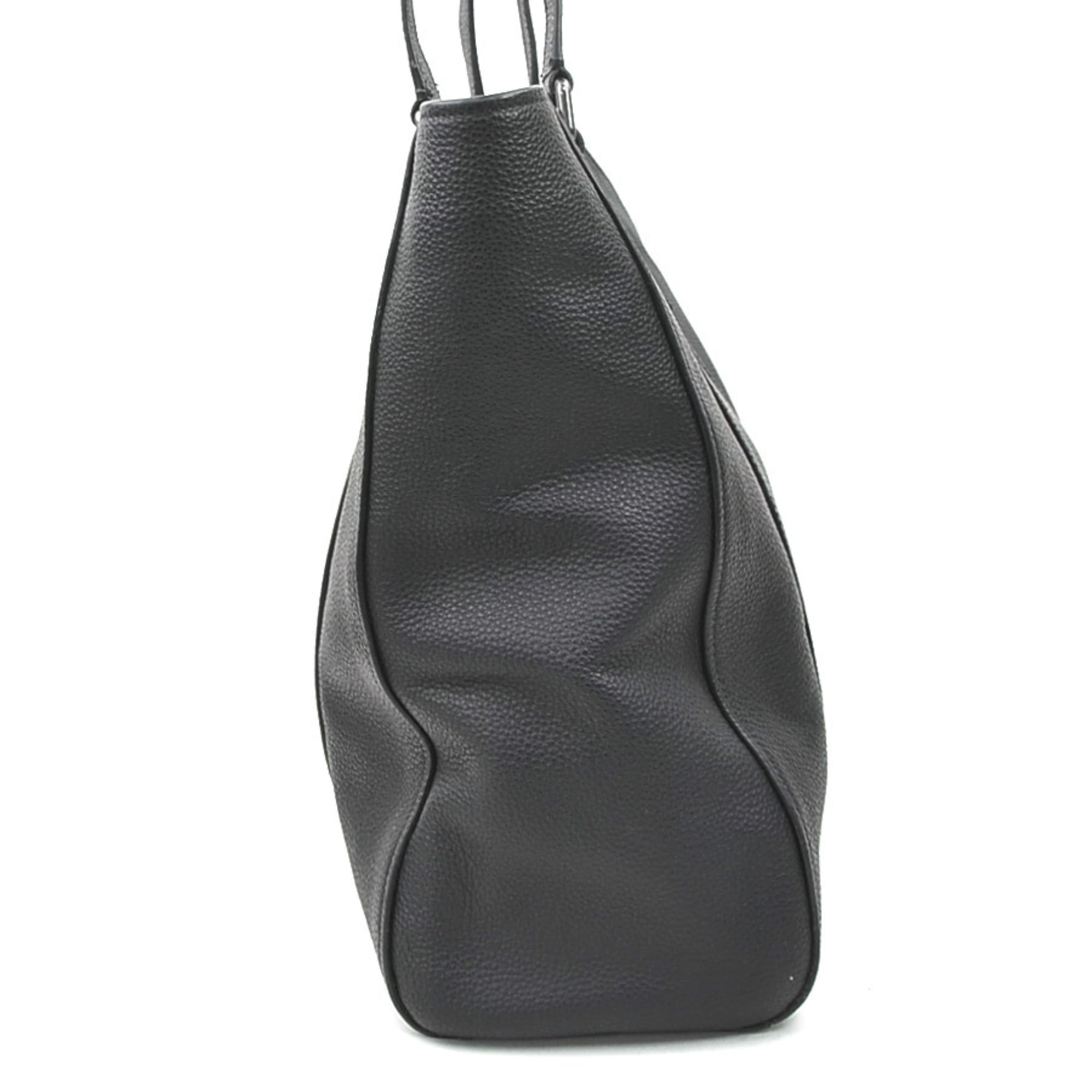 Coach Black Leather Shoulder Bag (Pre-Owned)