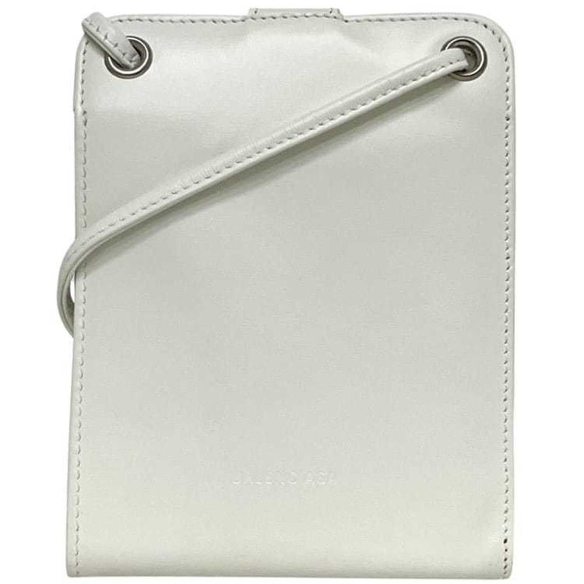 Balenciaga White Leather Wallet (Bi-Fold) (Pre-Owned)