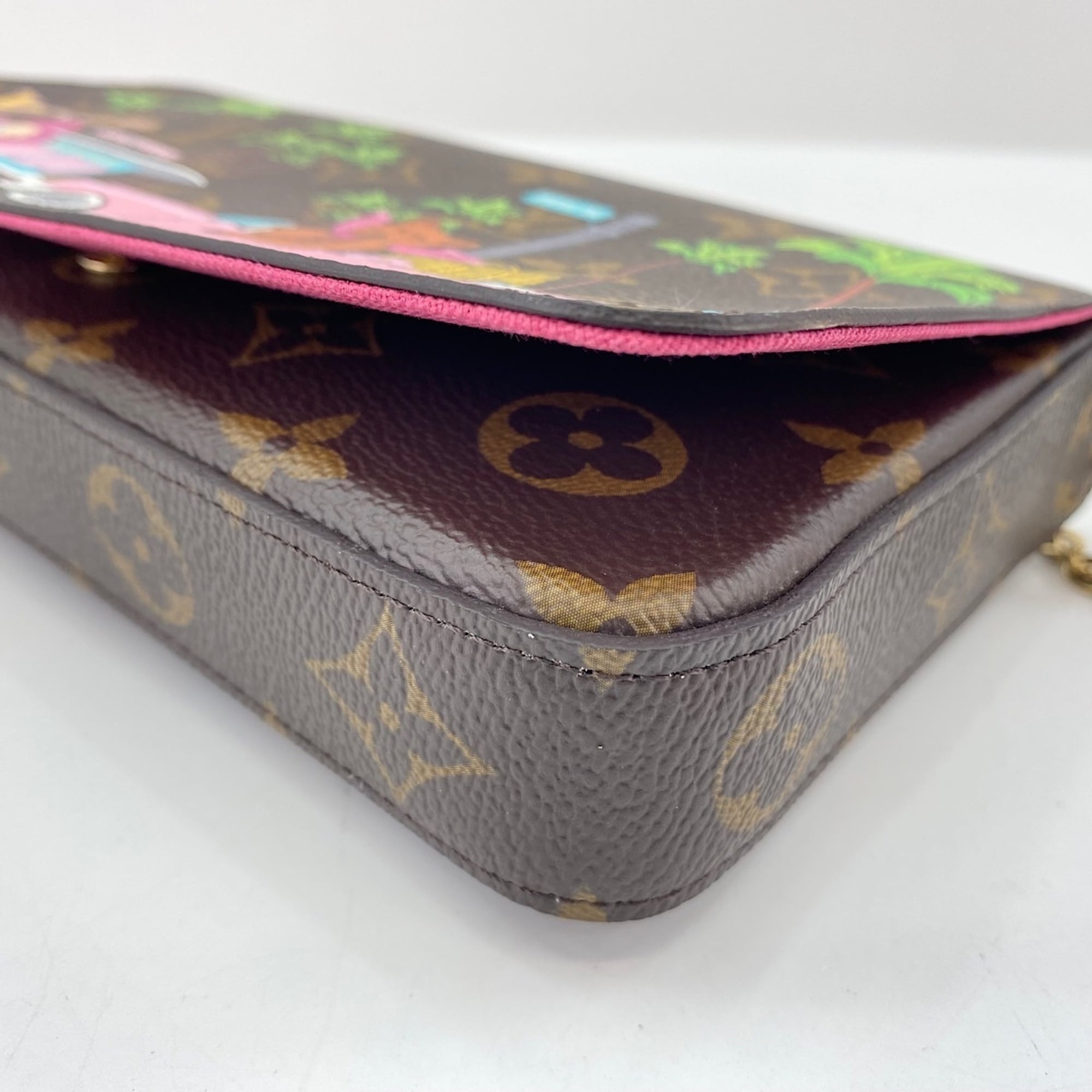 Louis Vuitton Monogram Brown Pochette Shoulder Bag (Pre-Owned)
