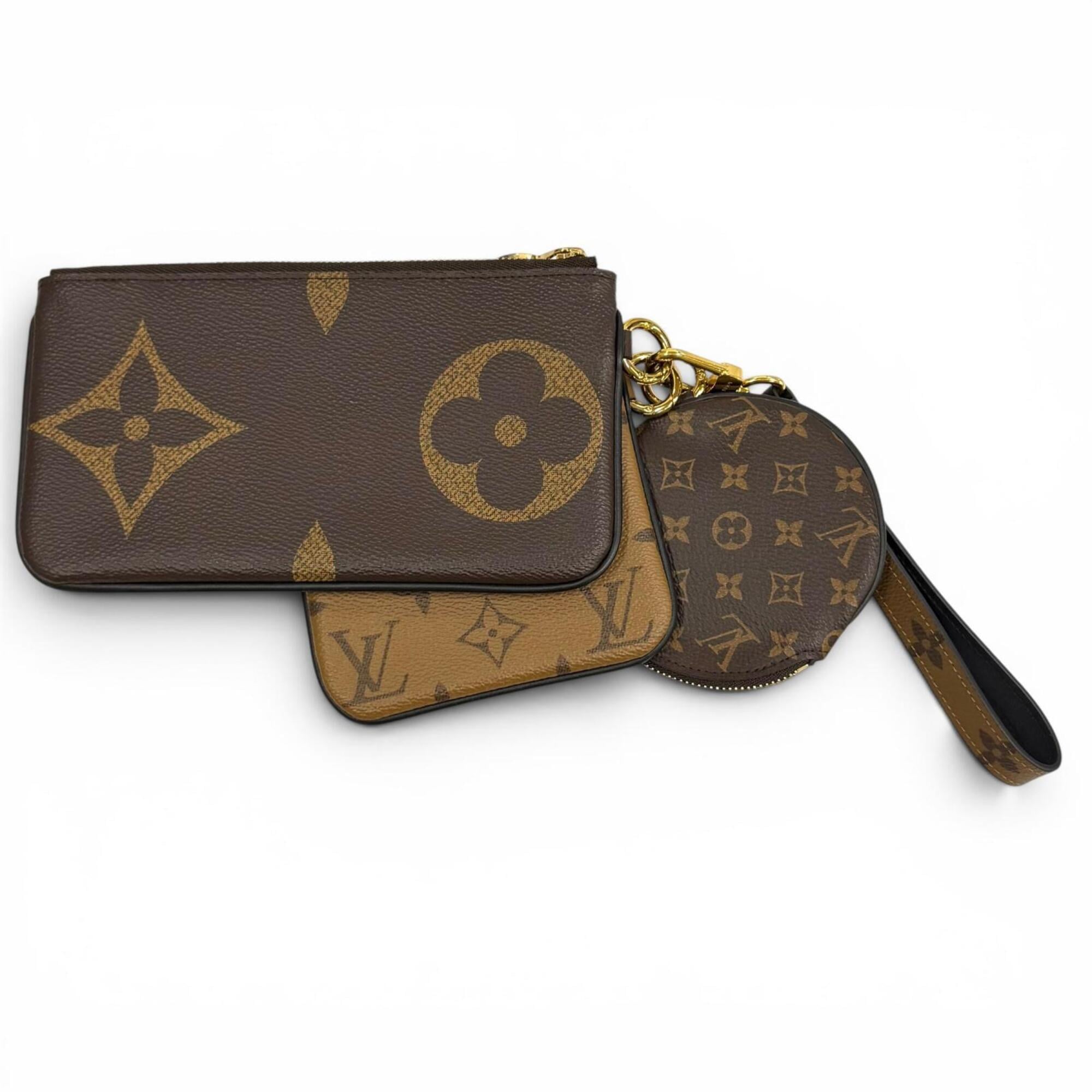 Louis Vuitton Brown Leather Pochette (Pre-Owned)