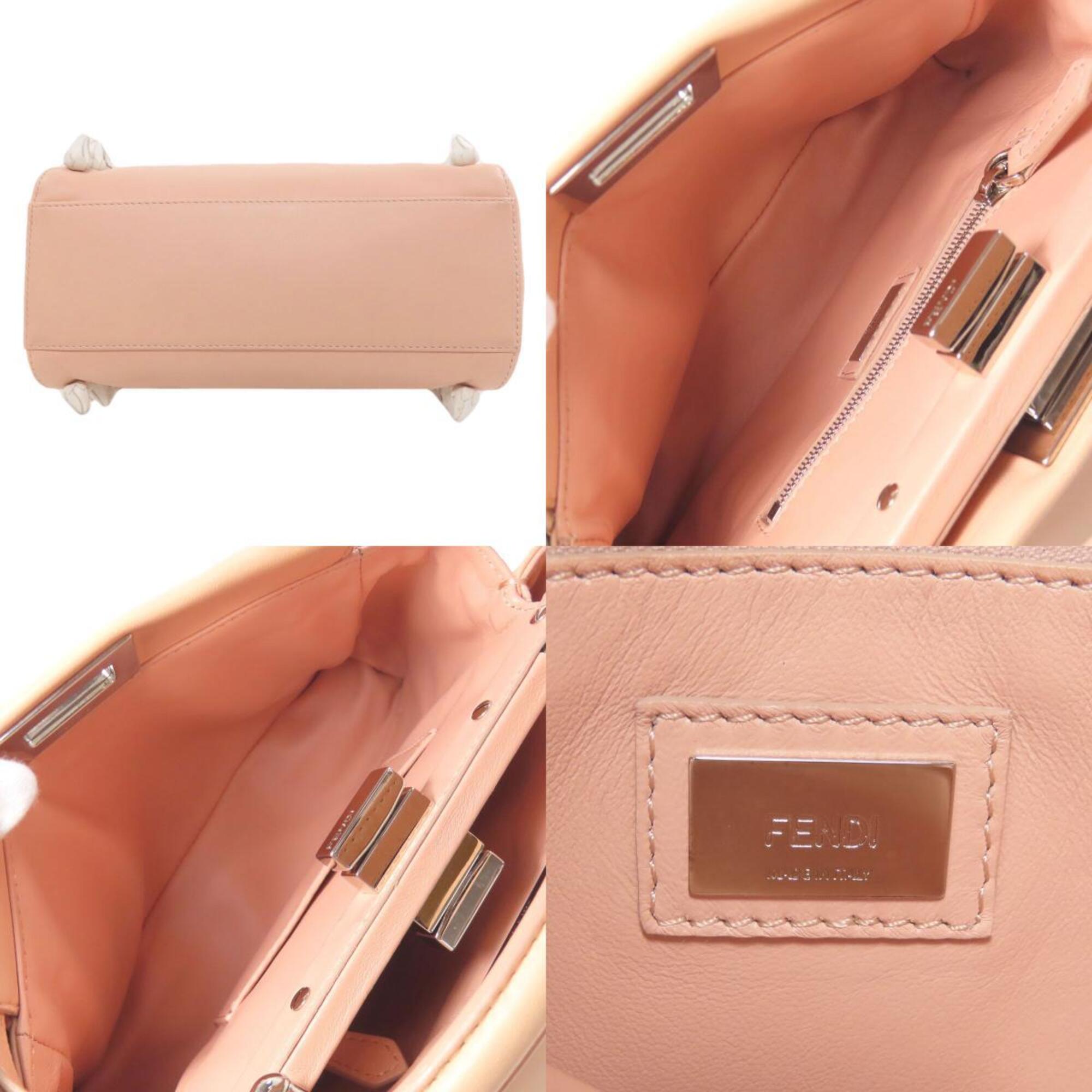 Fendi Pink Leather Handbag (Pre-Owned)