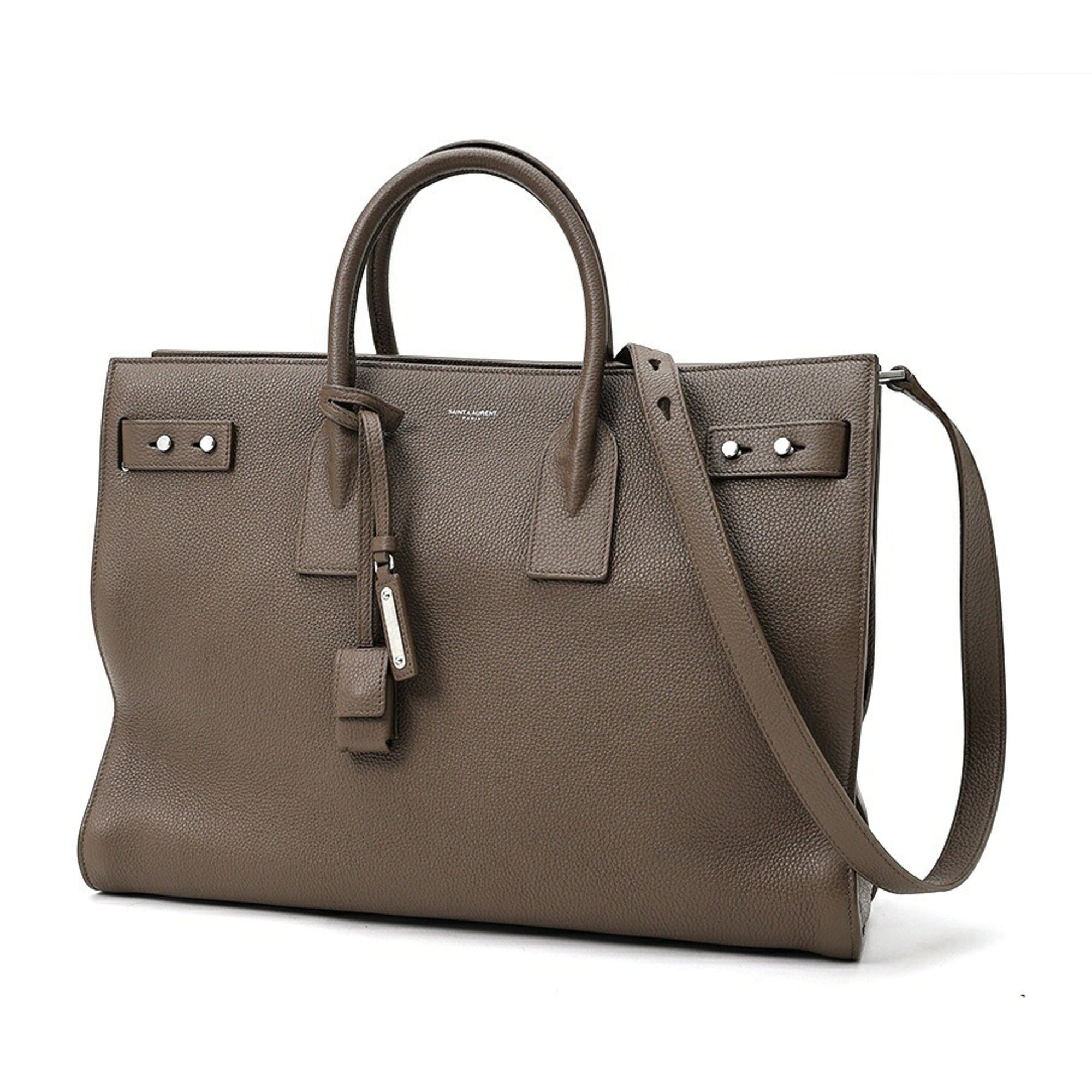Saint Laurent Brown Leather Handbag (Pre-Owned)