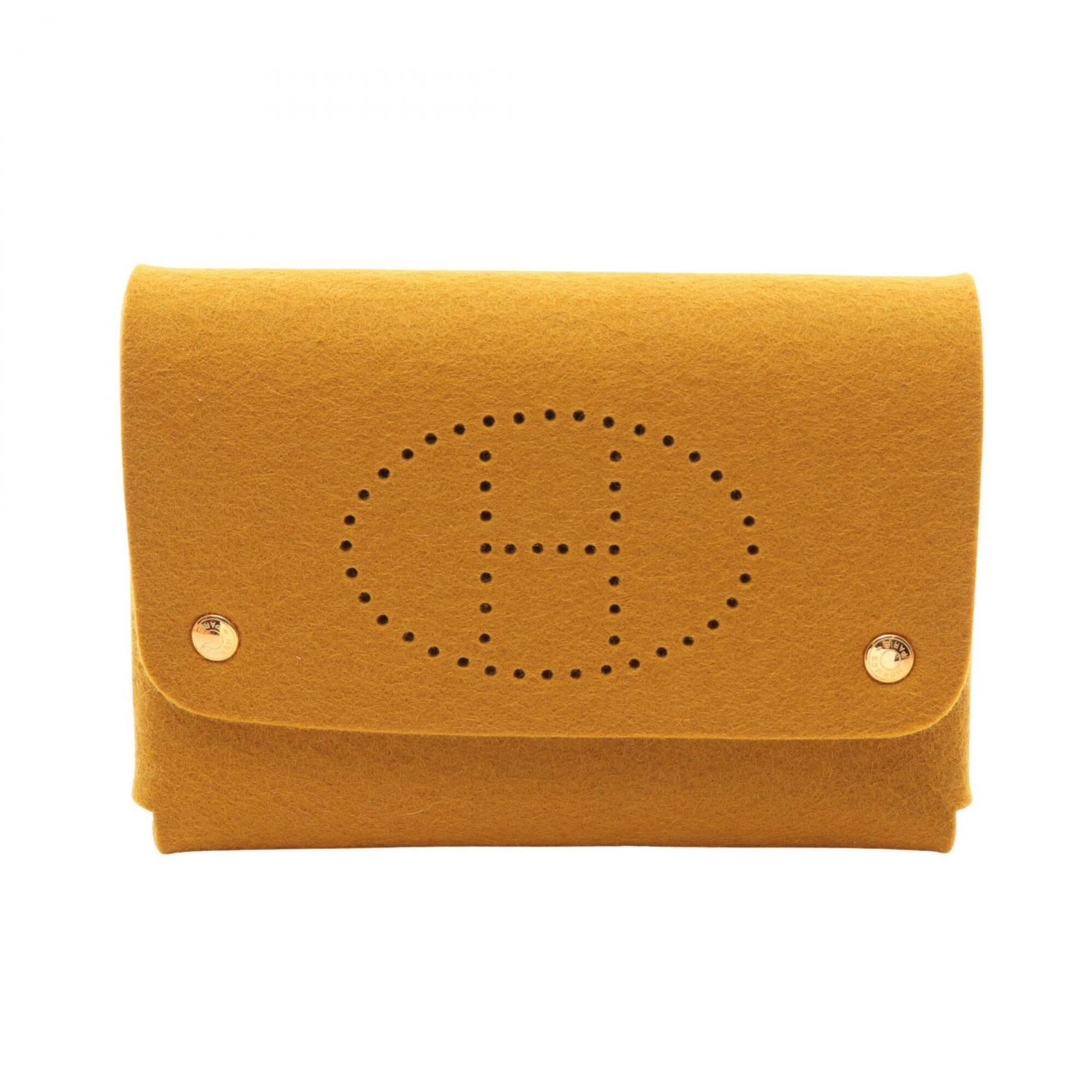 Hermes Orange Felt Handbag Pouch (Pre-Owned)
