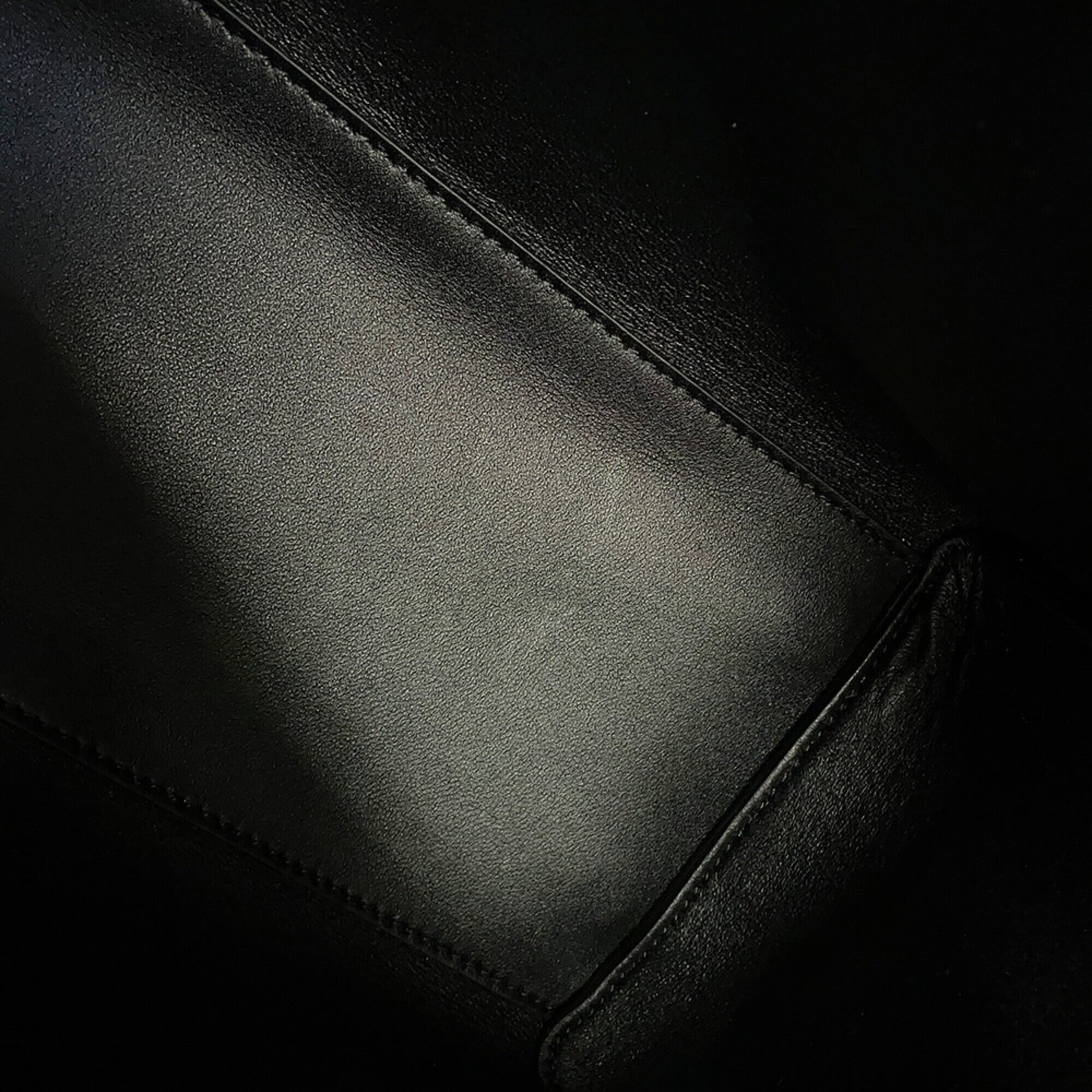 Celine Black Leather Handbag Tote Bag (Pre-Owned)