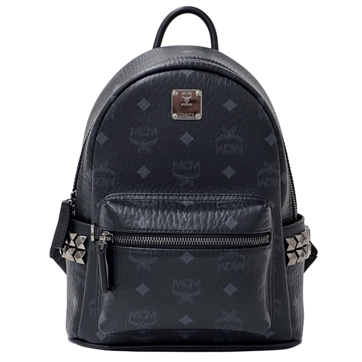 Mcm Black Canvas Handbag (Pre-Owned)