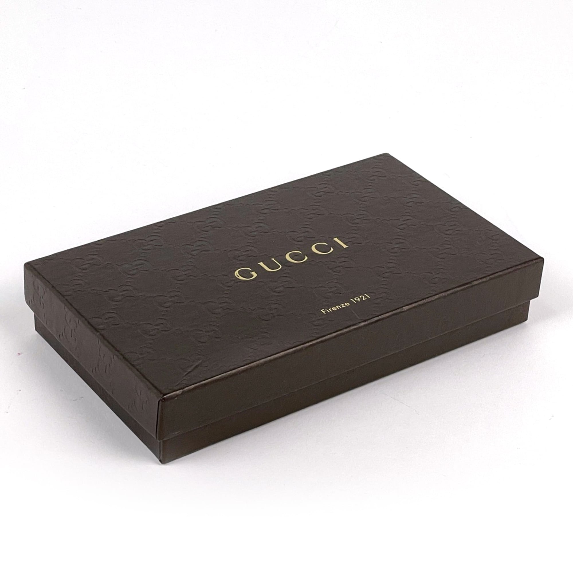 Gucci Brown Gg Canvas Leather Long Wallet (Bi-Fold) (Pre-Owned)