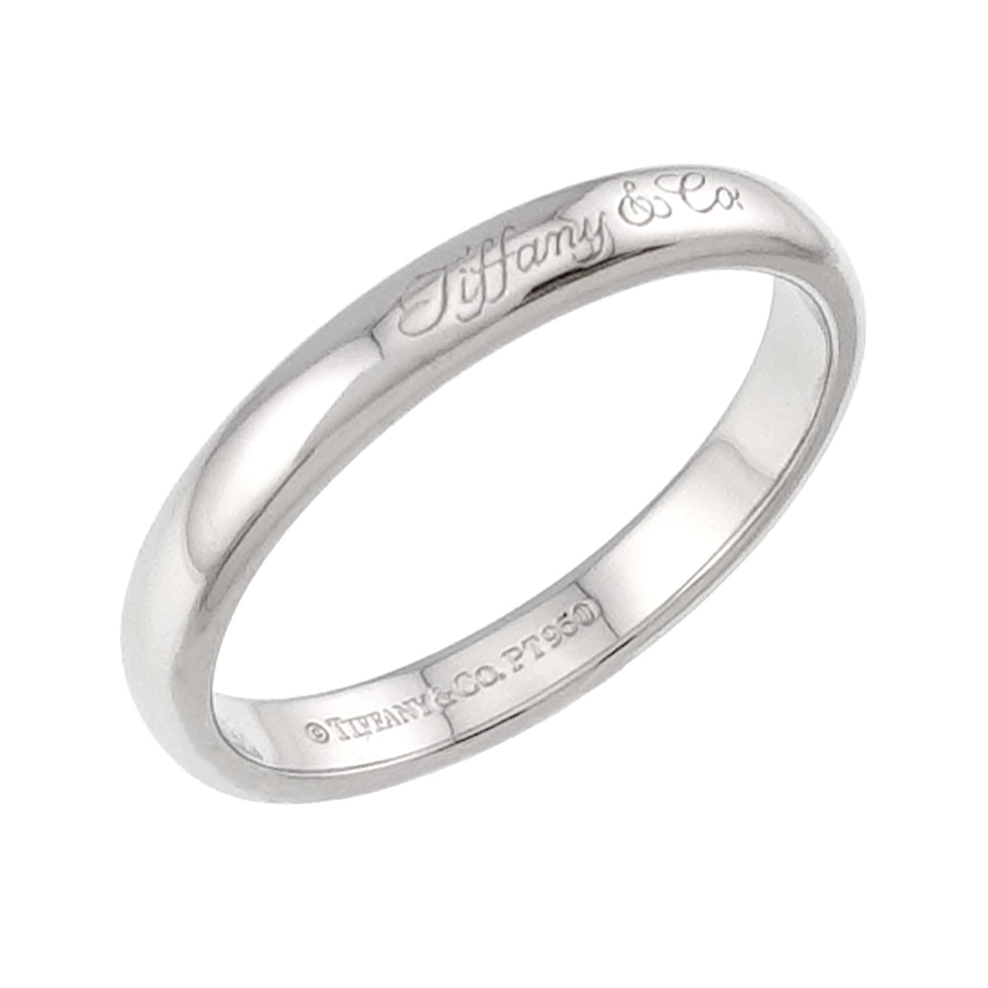 Tiffany Platinum 950 Band Ring (Pre-Owned)
