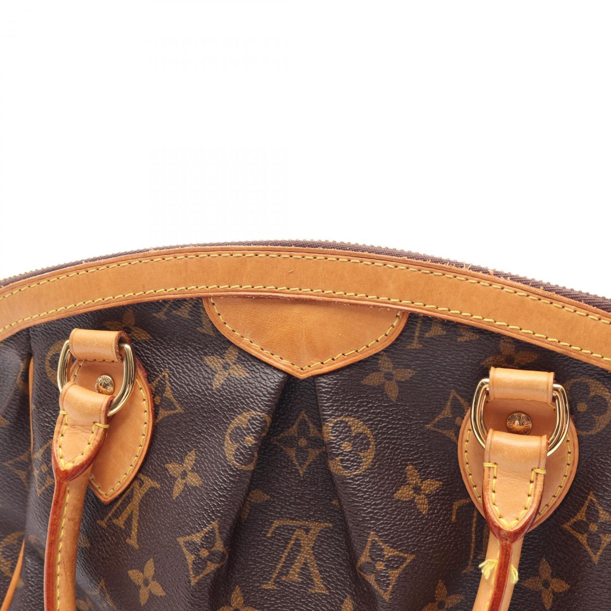 Louis Vuitton Brown Coated Canvas Leather Monogram Handbag (Pre-Owned)