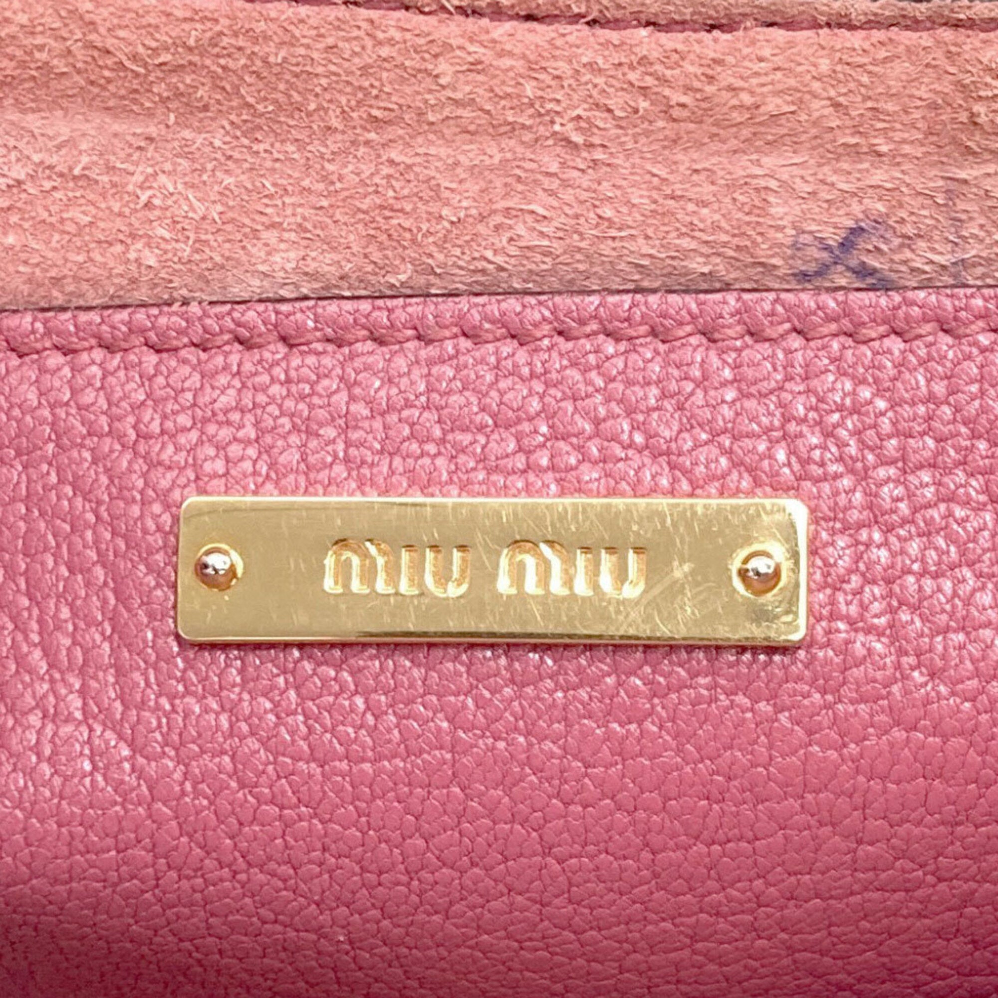 Miu Miu Pink Leather Handbag (Pre-Owned)