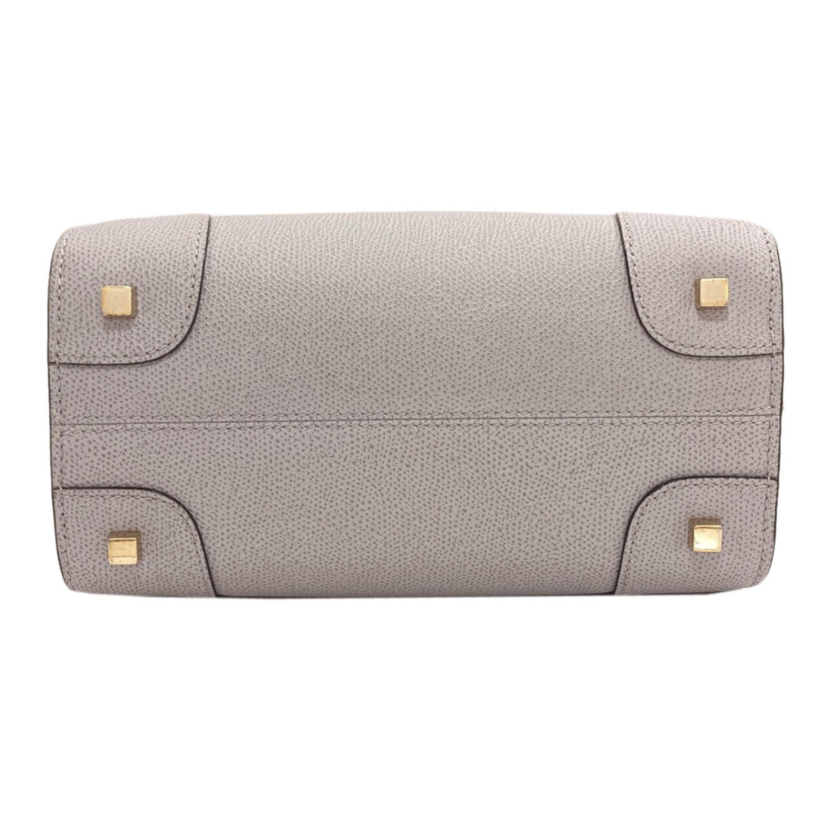 Valextra Light Gray Leather Handbag (Pre-Owned)