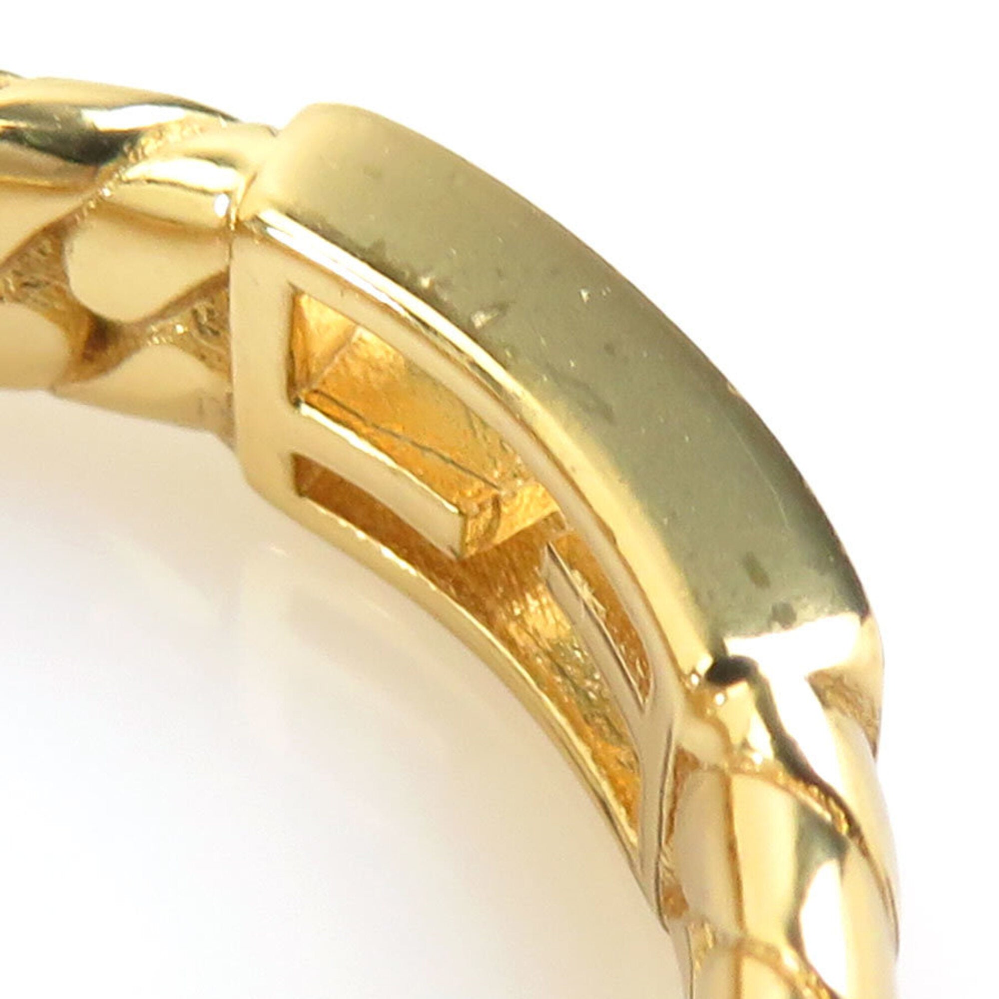 Fendi Gold Metal Band Ring (Pre-Owned)