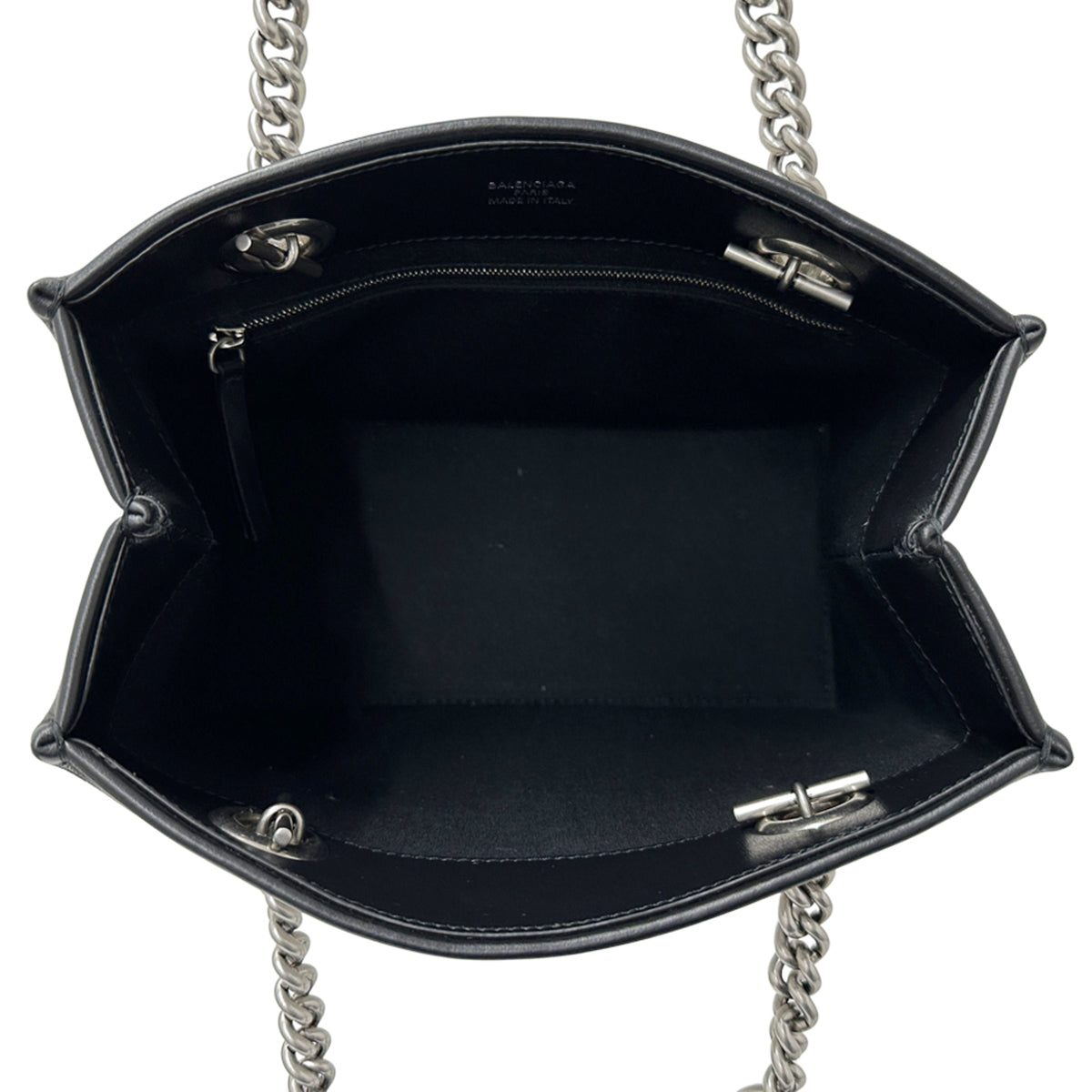 Balenciaga Black Canvas Handbag Shoulder Bag Tote Bag (Pre-Owned)