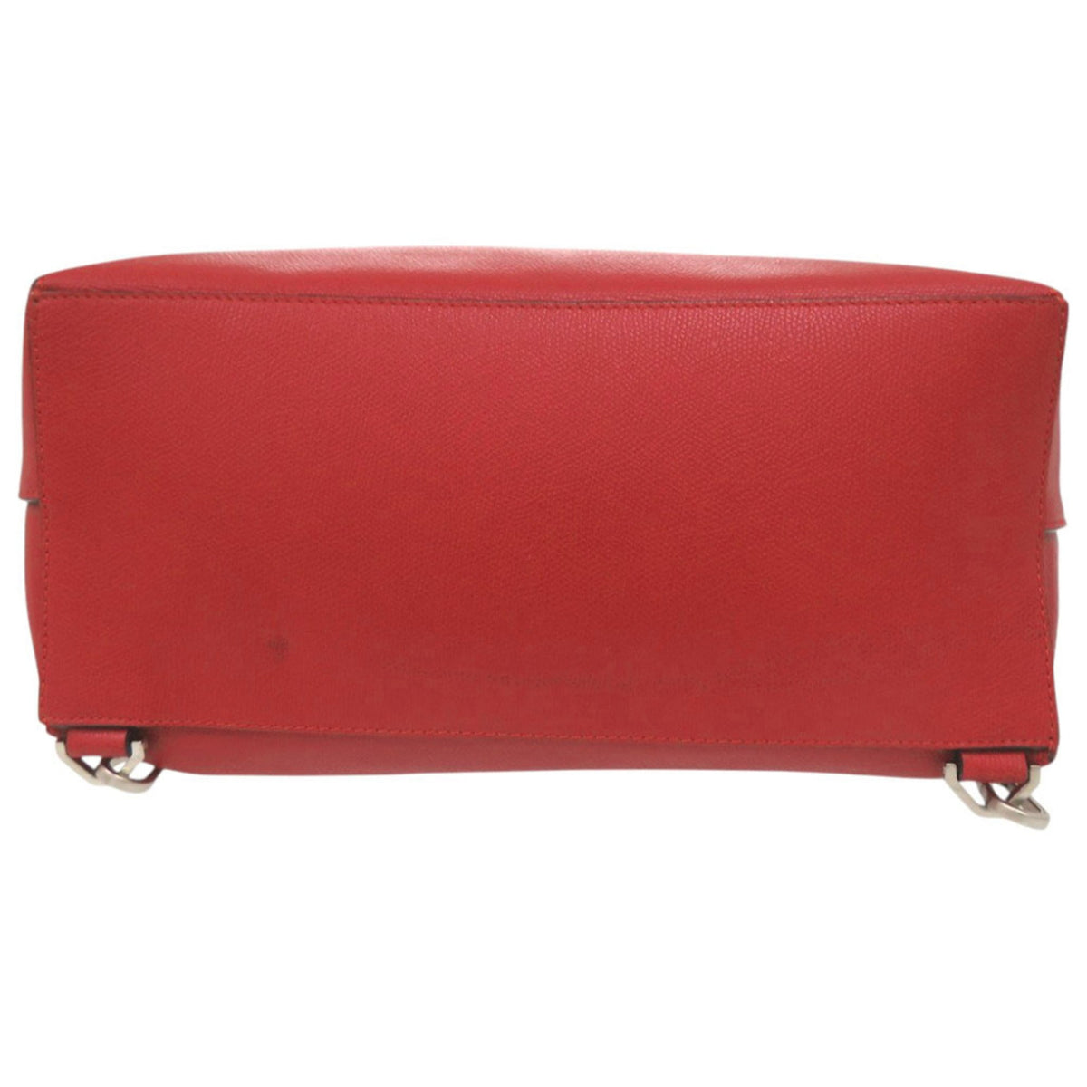 Valextra Red Color Leather Tote Bag (Pre-Owned)
