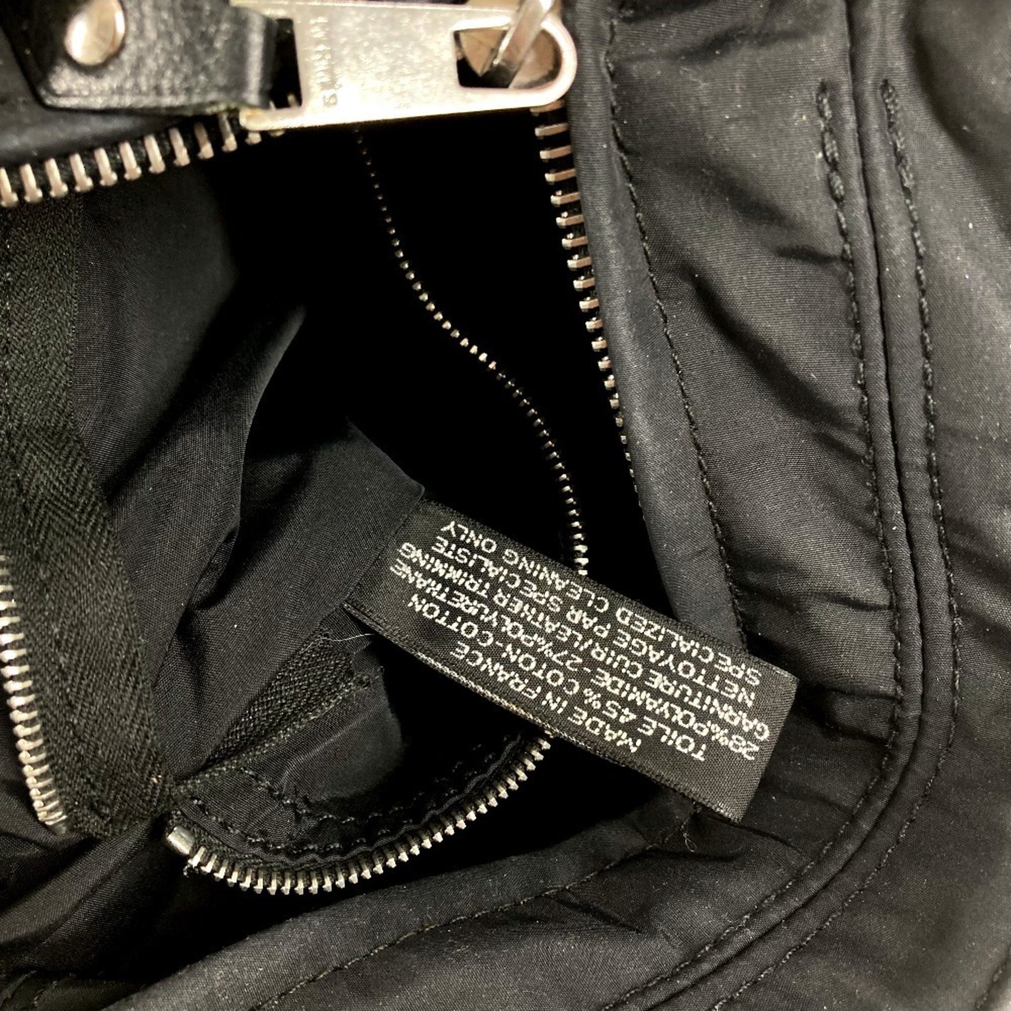 Hermes Black Nylon Pochette Shoulder Bag (Pre-Owned)