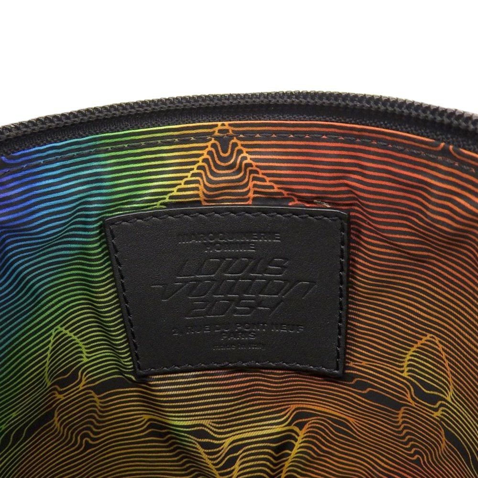 Louis Vuitton Black Multi-Color Nylon Shoulder Bag (Pre-Owned)