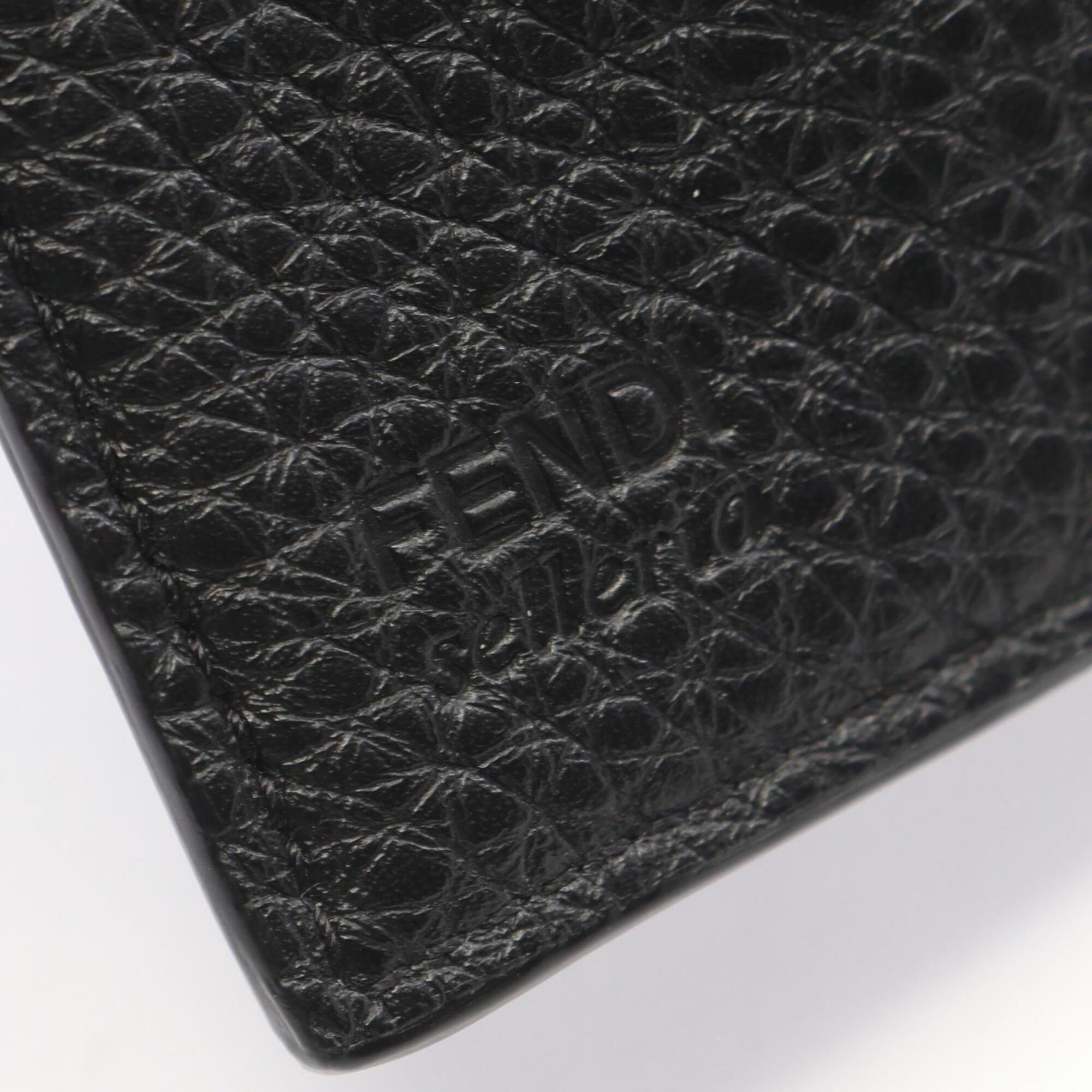 Fendi Black Leather Wallet (Tri-Fold) (Pre-Owned)