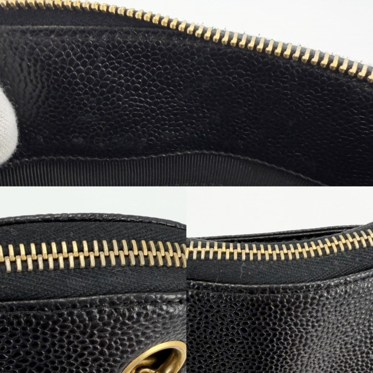 Chanel Black Grained Calfskin Handbag Shoulder Bag (Pre-Owned)