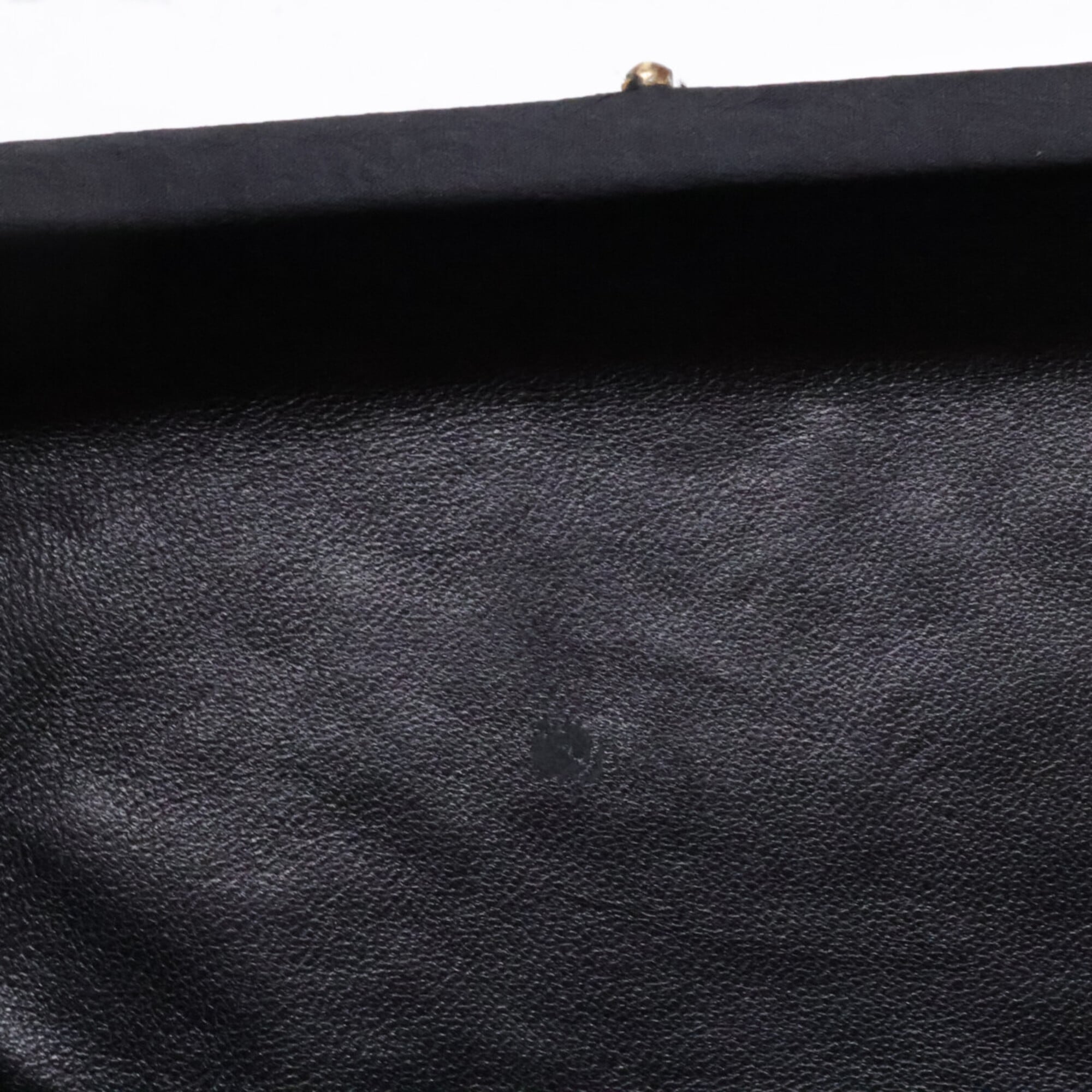 Chanel Black Satin Clutch Bag (Pre-Owned)