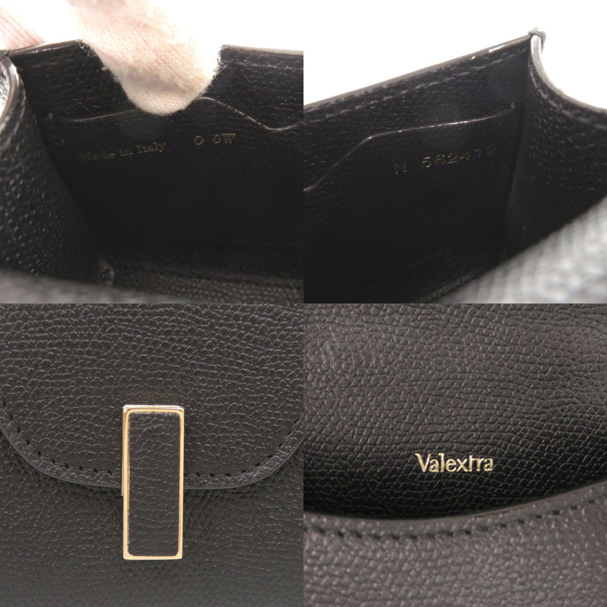 Valextra Black Leather Fanny Pack Shoulder Bag (Pre-Owned)