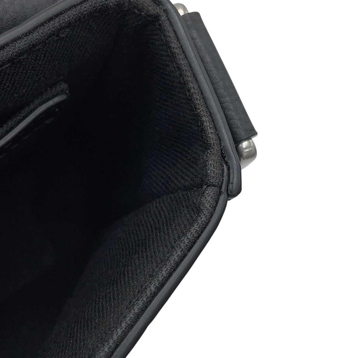 Christian Dior Black Leather Handbag Messenger Bag Shoulder Bag (Pre-Owned)
